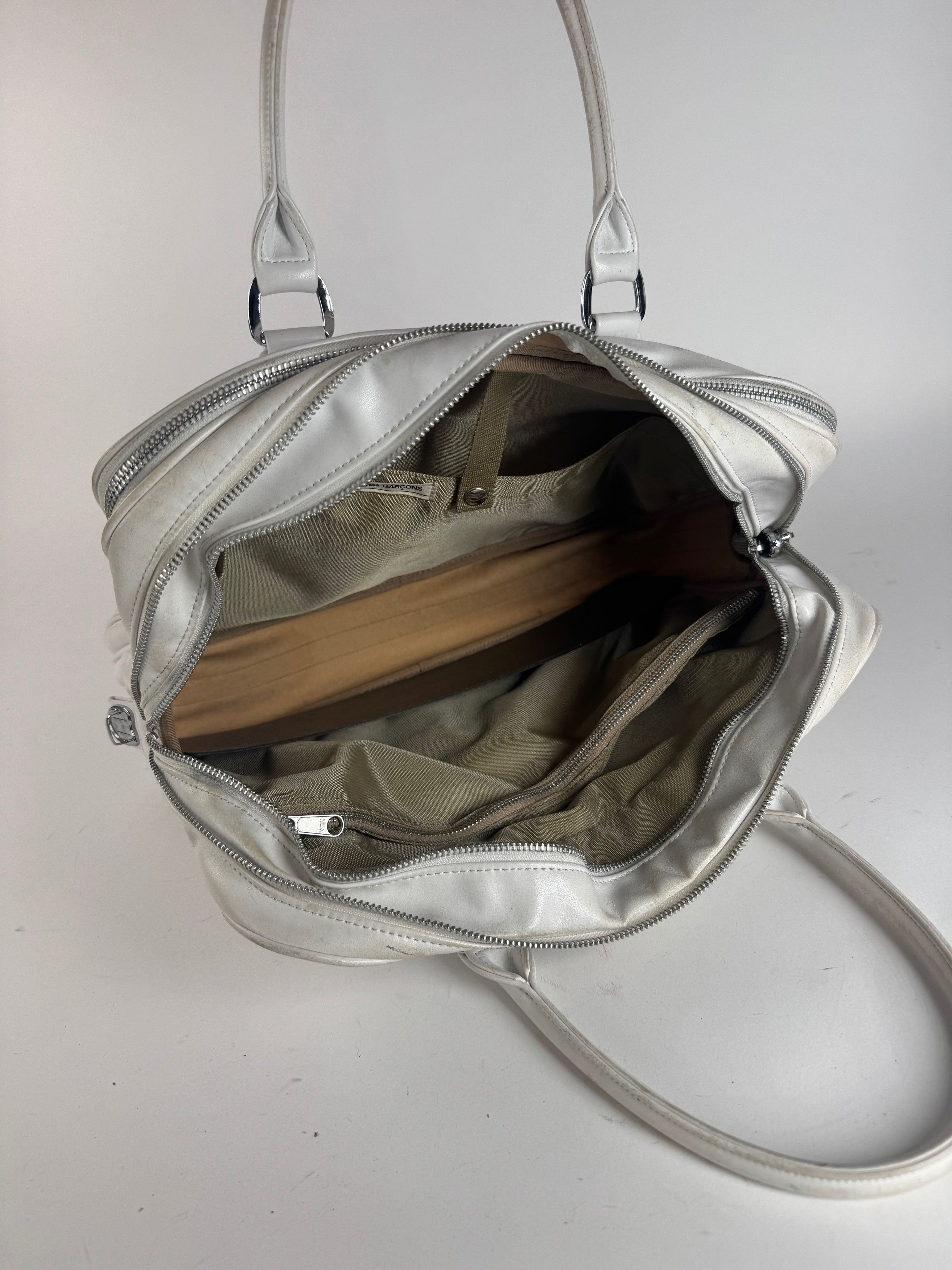 Comme des Garcons Vintage Comme Des Garçons Leather Bag white Size ONE SIZE - 5 Thumbnail