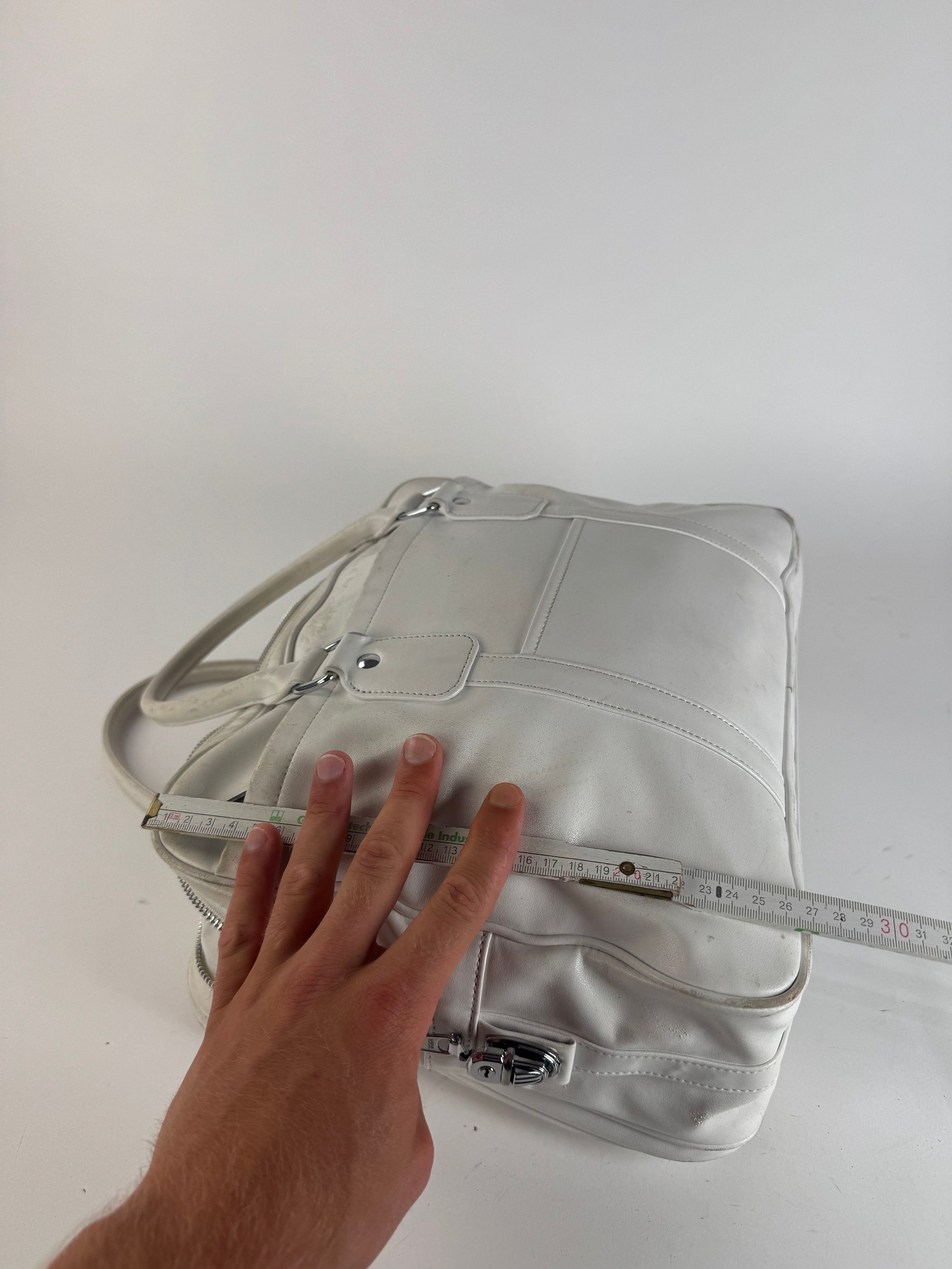 Comme des Garcons Vintage Comme Des Garçons Leather Bag white Size ONE SIZE - 13 Thumbnail