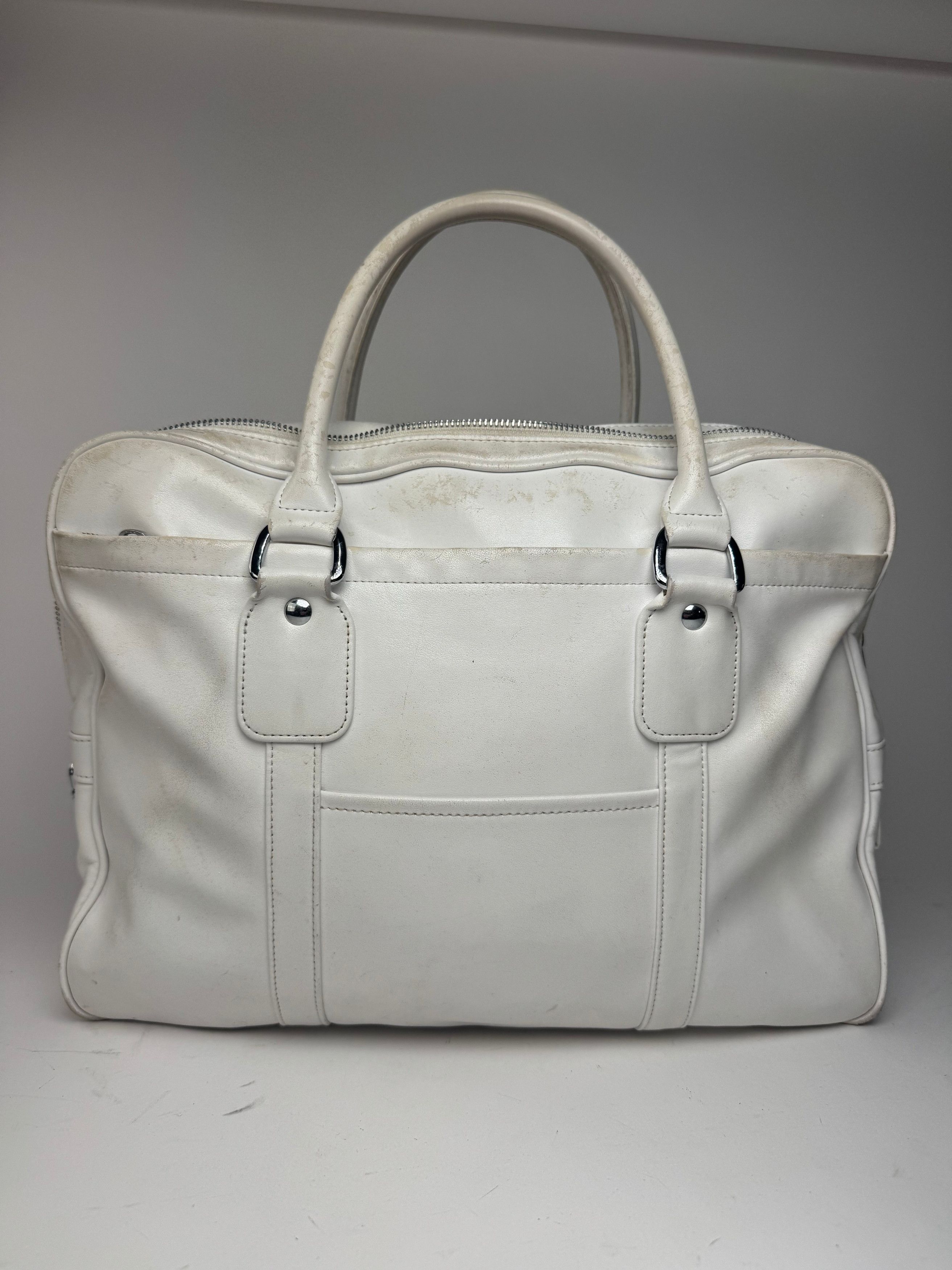 Comme des Garcons Vintage Comme Des Garçons Leather Bag white Size ONE SIZE - 15 Thumbnail