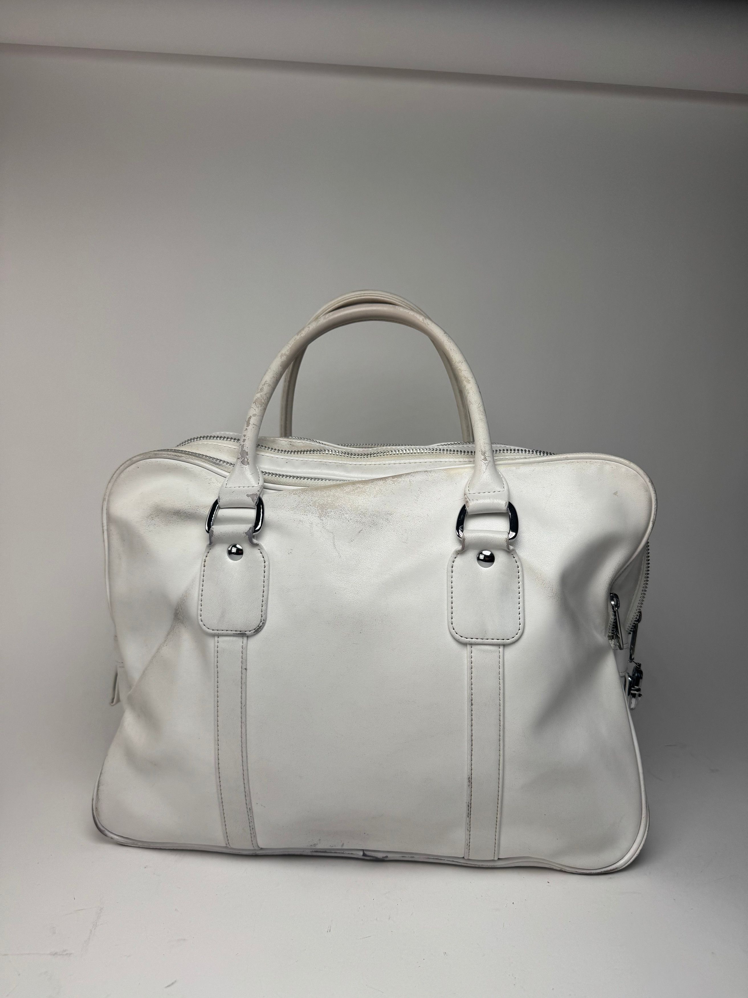 Comme des Garcons Vintage Comme Des Garçons Leather Bag white Size ONE SIZE - 4 Thumbnail