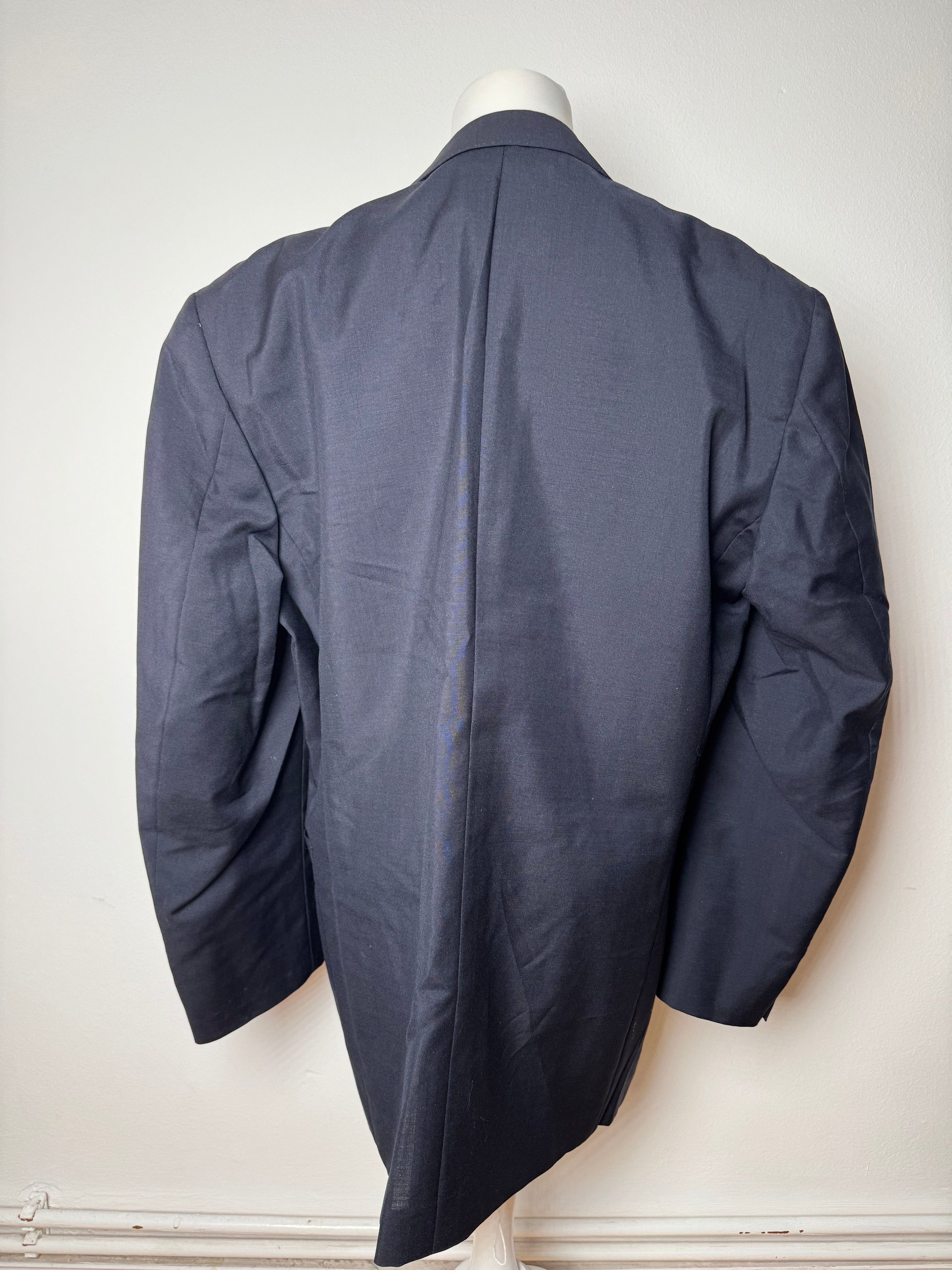 Dior Vintage Wool Blazer Navy 52/L Size L / US 10 / IT 46 - 13 Thumbnail