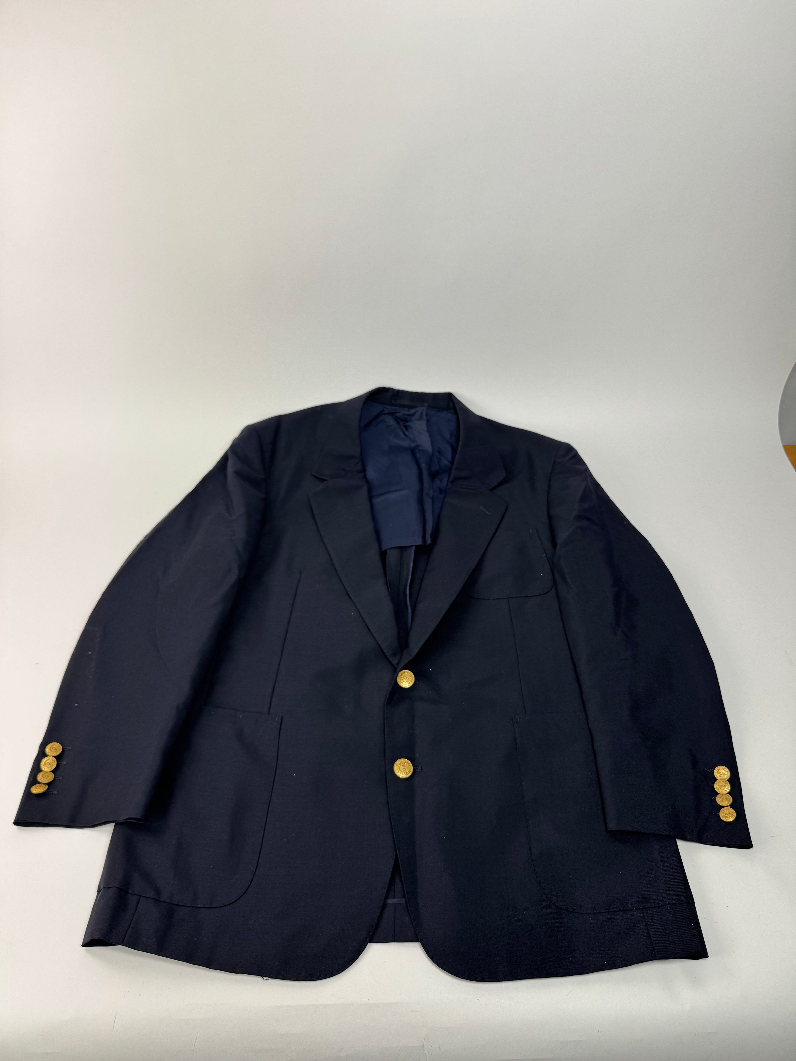 Dior Vintage Wool Blazer Navy 52/L Size L / US 10 / IT 46 - 5 Thumbnail