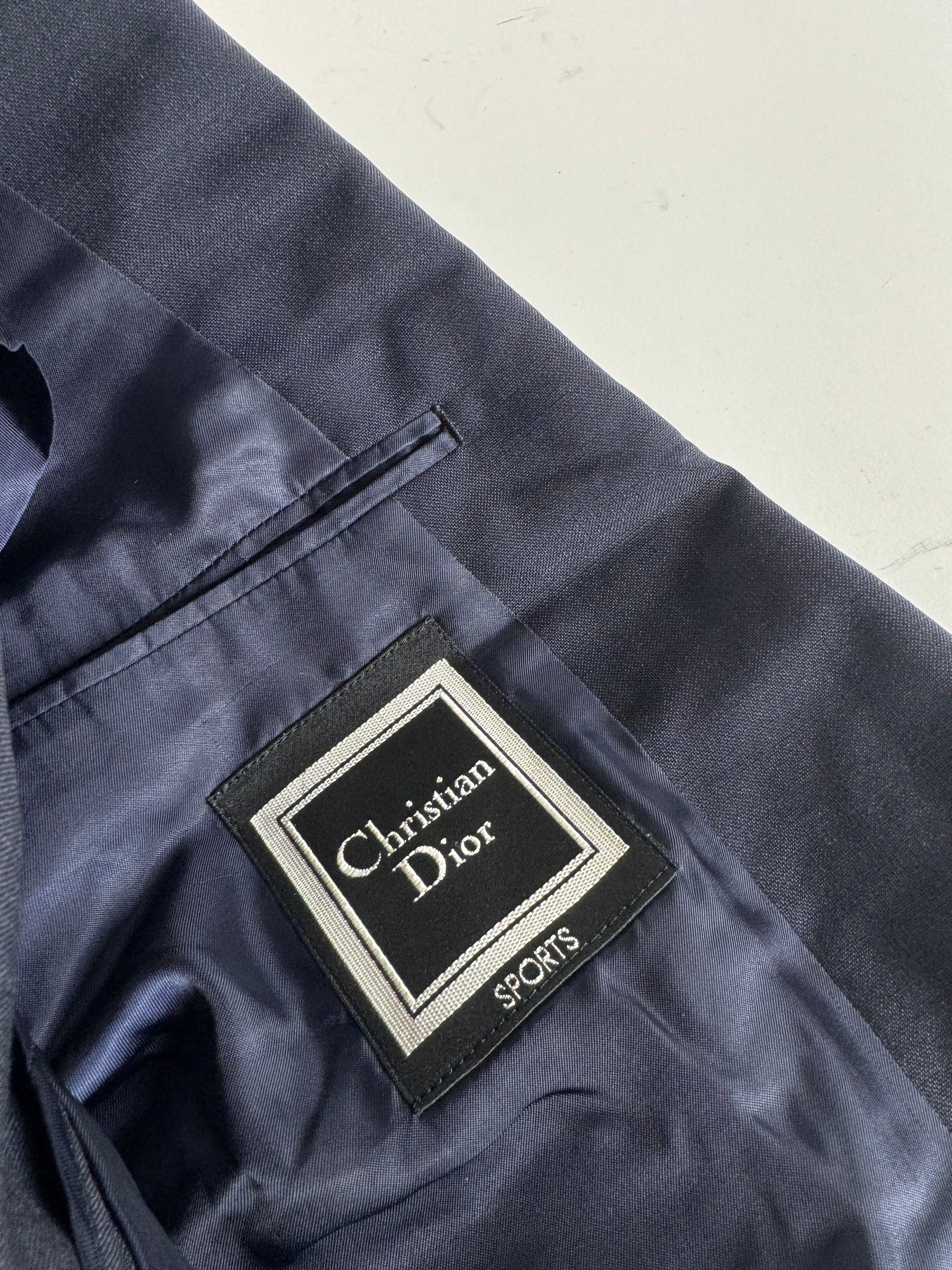 Dior Vintage Wool Blazer Navy 52/L Size L / US 10 / IT 46 - 15 Thumbnail
