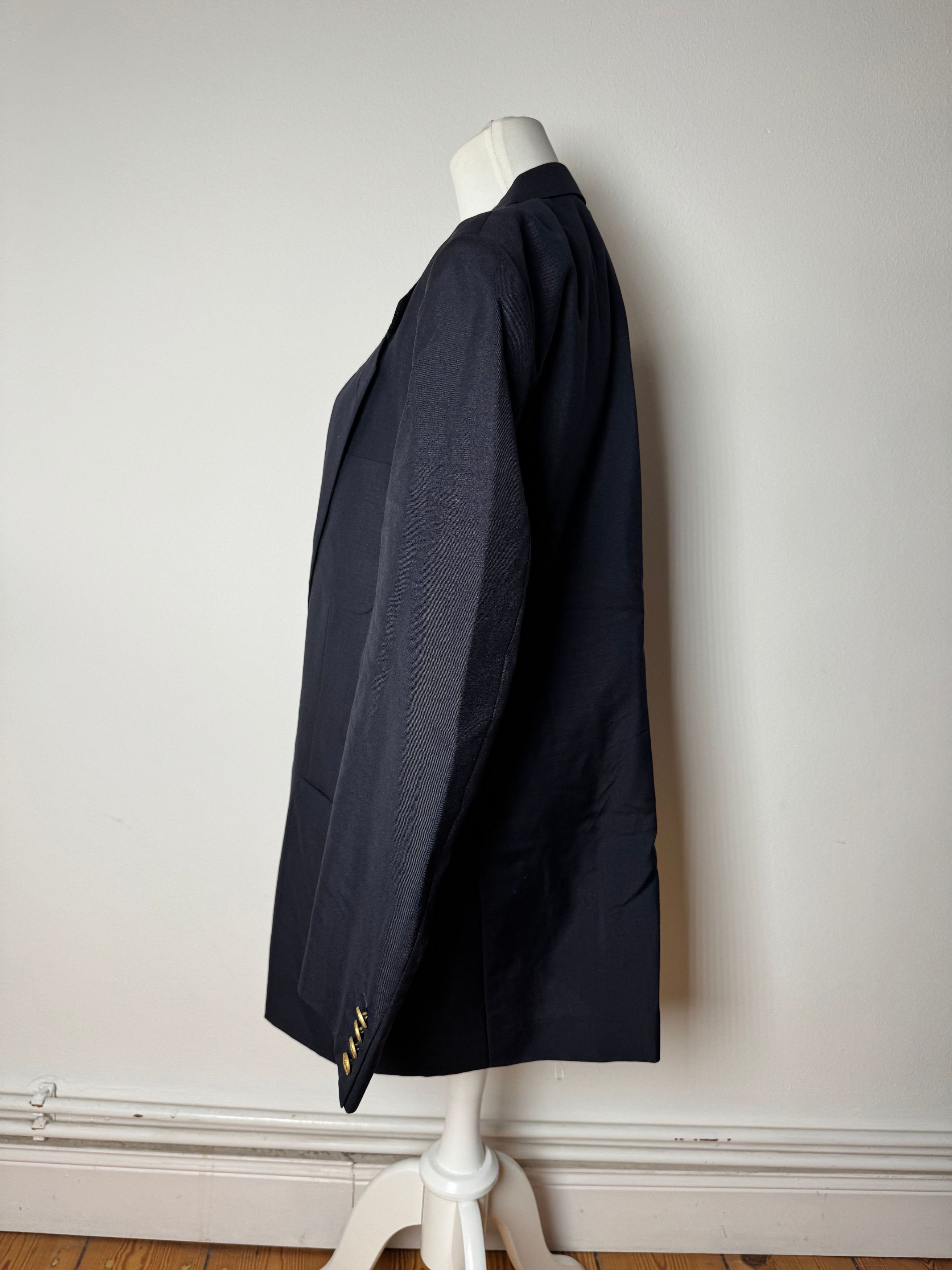 Dior Vintage Wool Blazer Navy 52/L Size L / US 10 / IT 46 - 2 Thumbnail
