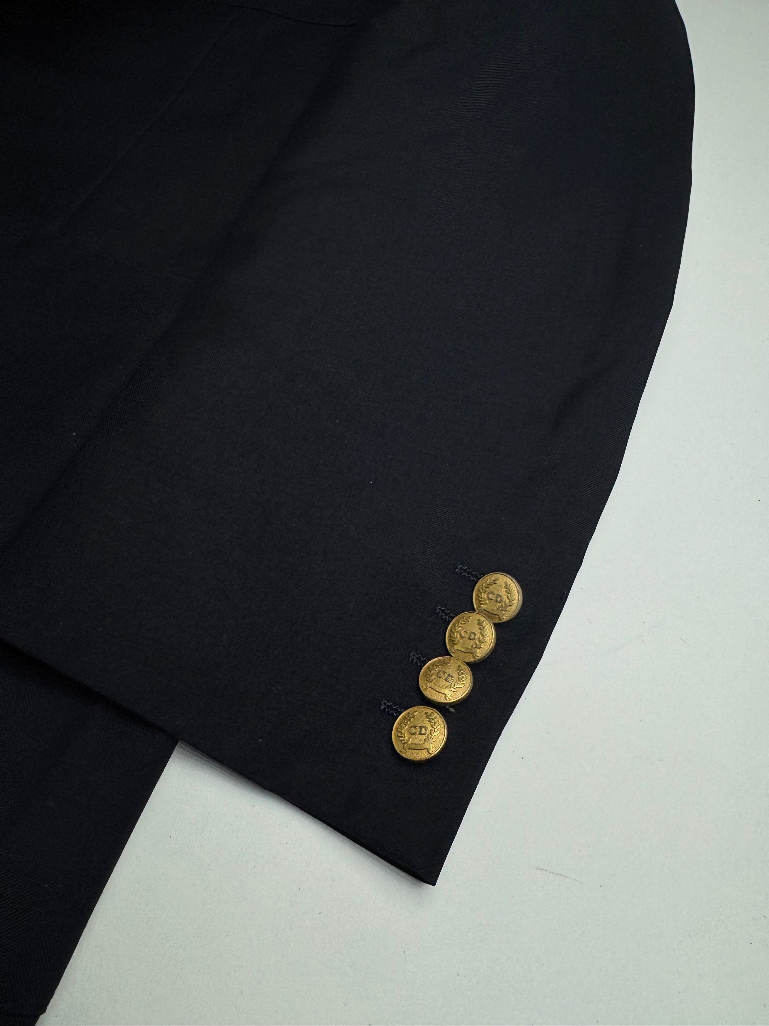 Dior Vintage Wool Blazer Navy 52/L Size L / US 10 / IT 46 - 6 Thumbnail