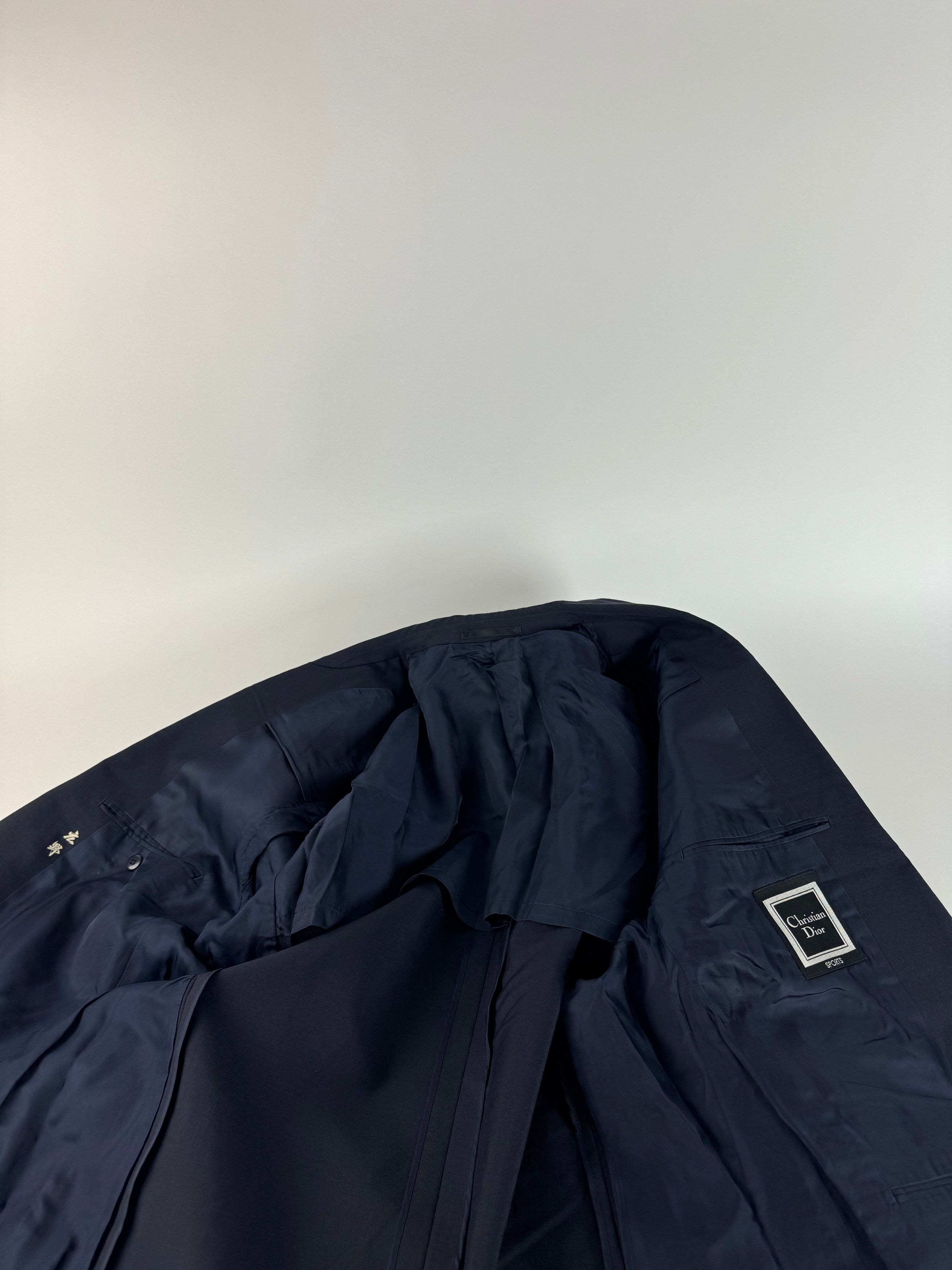 Dior Vintage Wool Blazer Navy 52/L Size L / US 10 / IT 46 - 14 Thumbnail