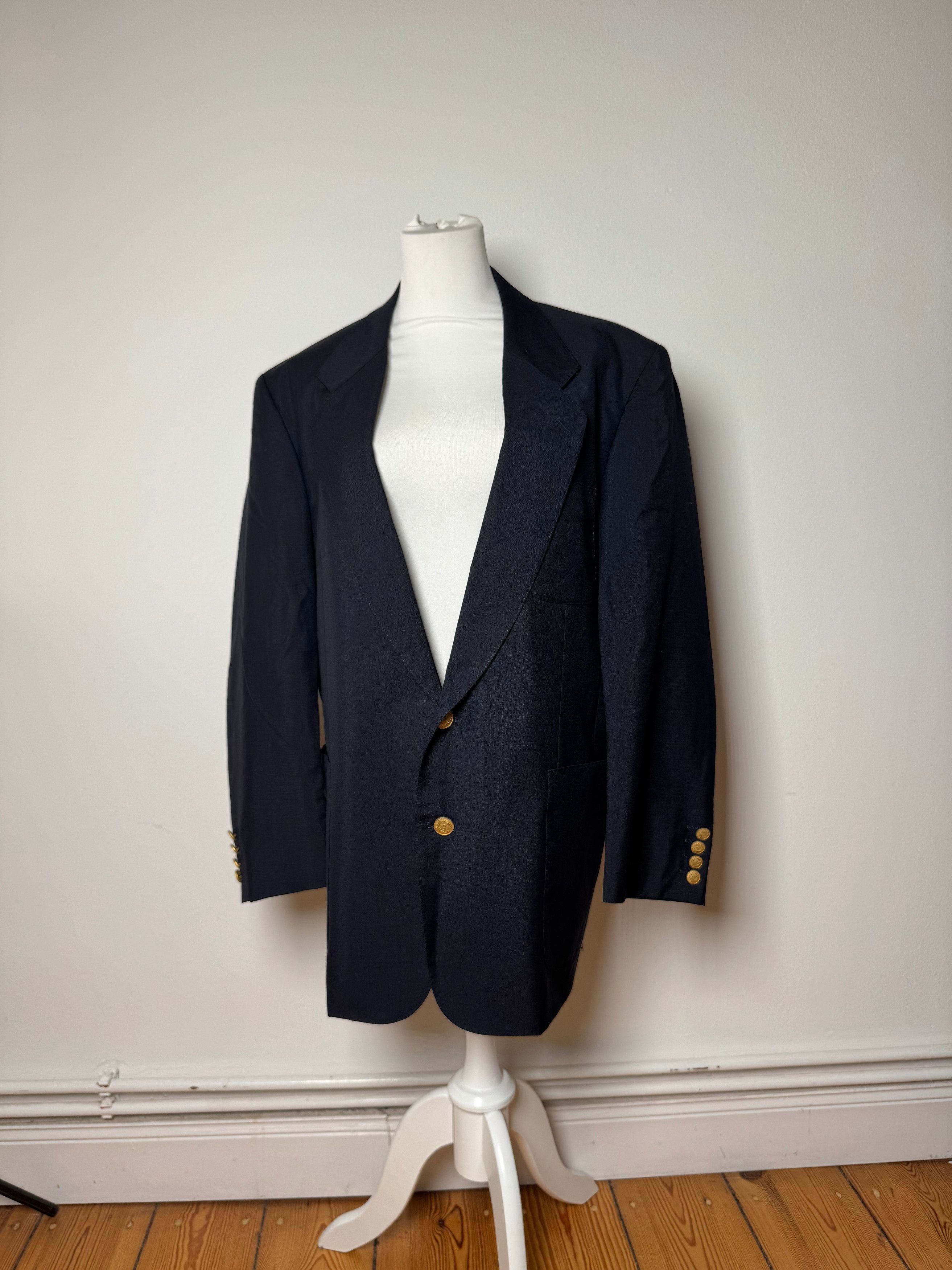 Dior Vintage Wool Blazer Navy 52/L Size L / US 10 / IT 46 - 12 Thumbnail