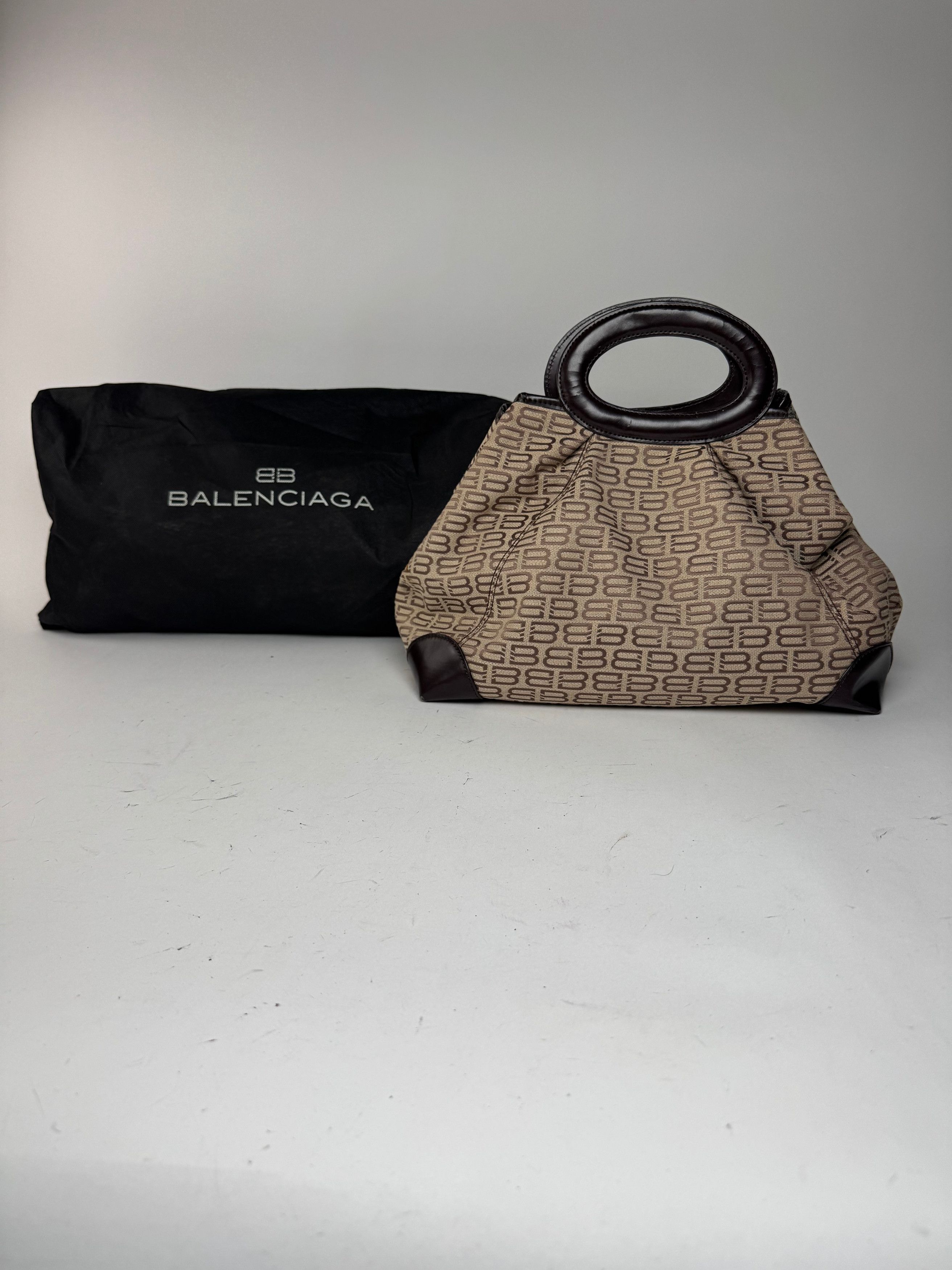 Balenciaga Vintage Monogramm Bag beige Brown Size ONE SIZE - 2 Thumbnail