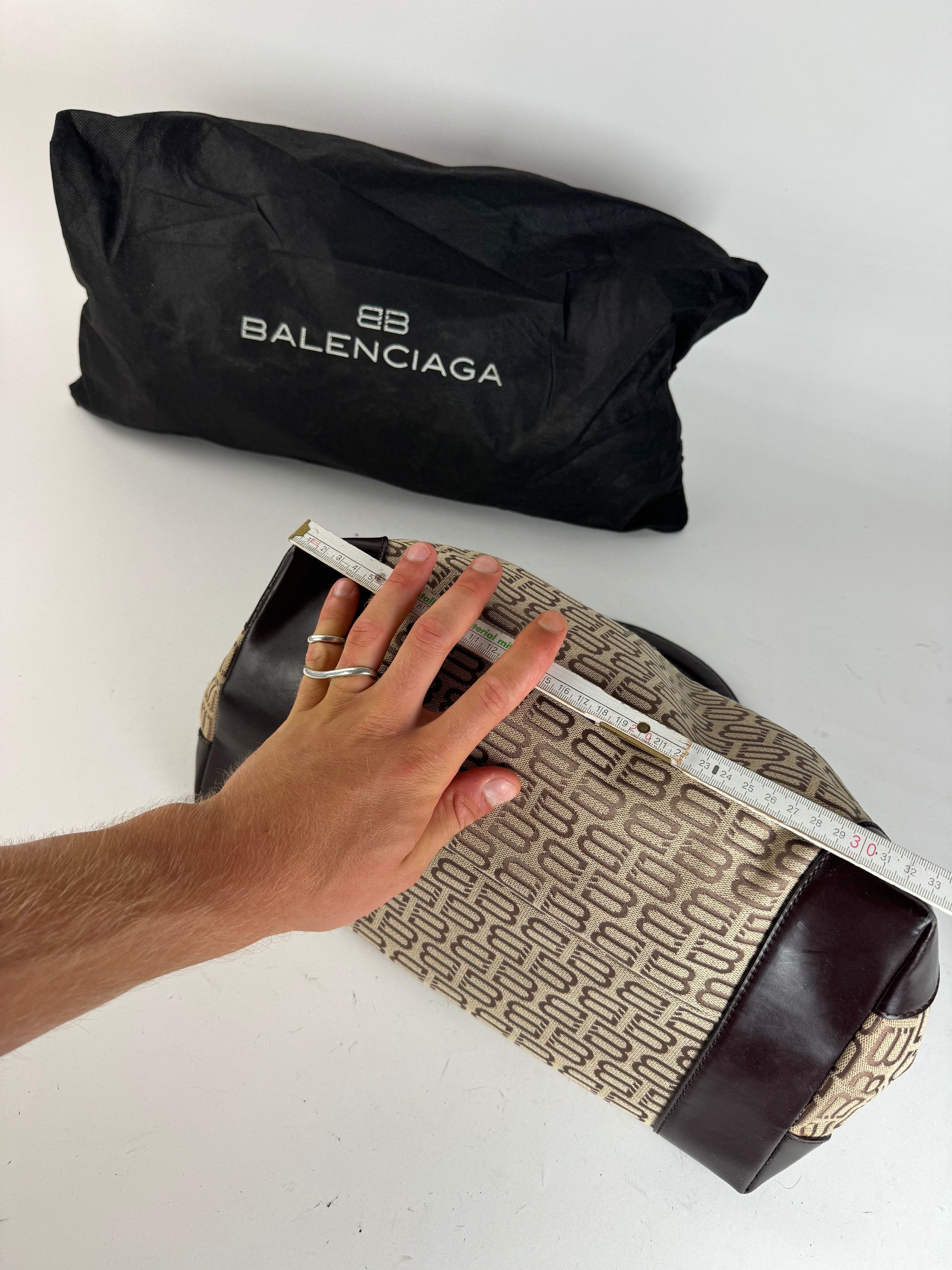 Balenciaga Vintage Monogramm Bag beige Brown Size ONE SIZE - 11 Thumbnail