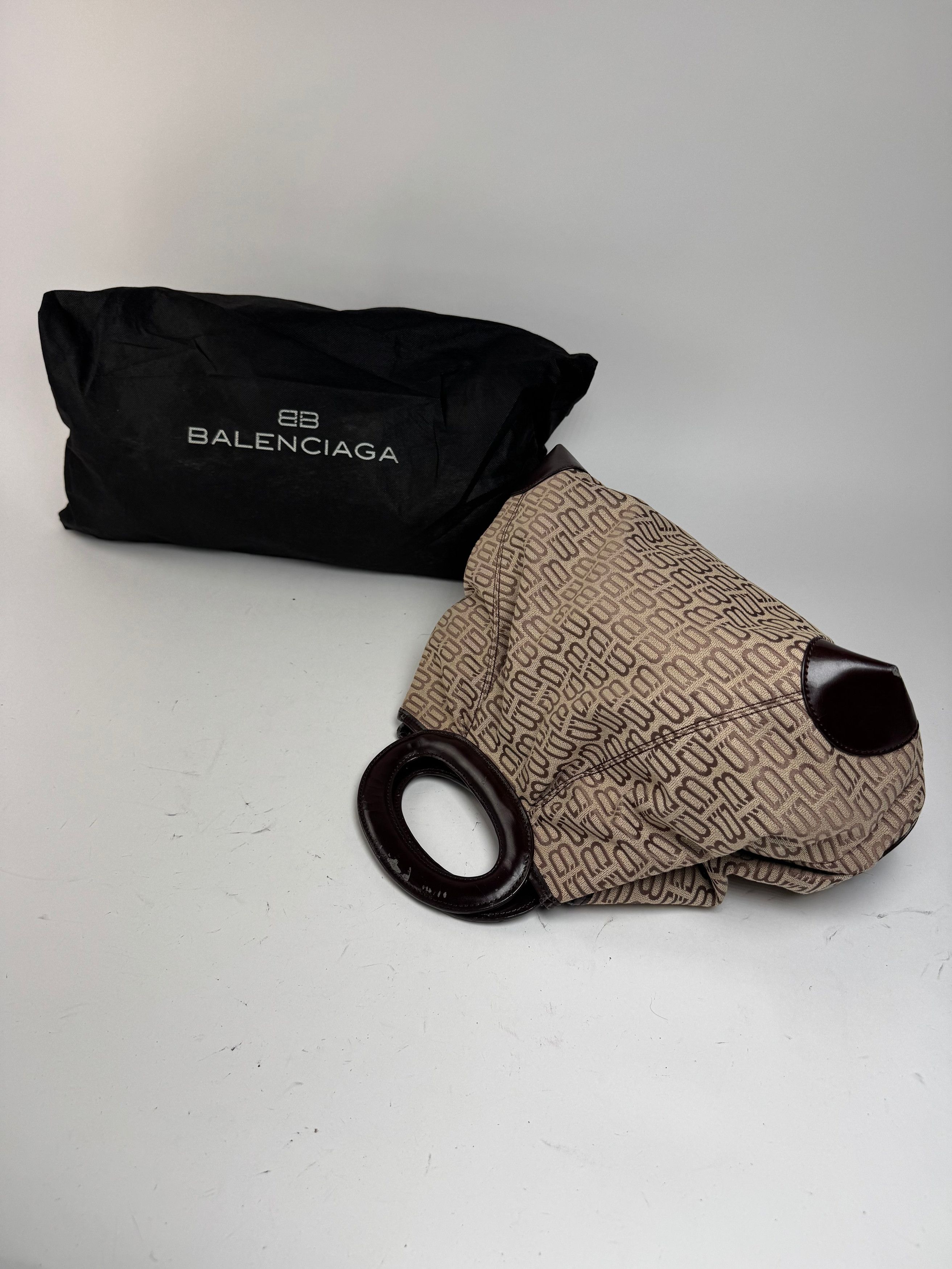 Balenciaga Vintage Monogramm Bag beige Brown Size ONE SIZE - 10 Thumbnail