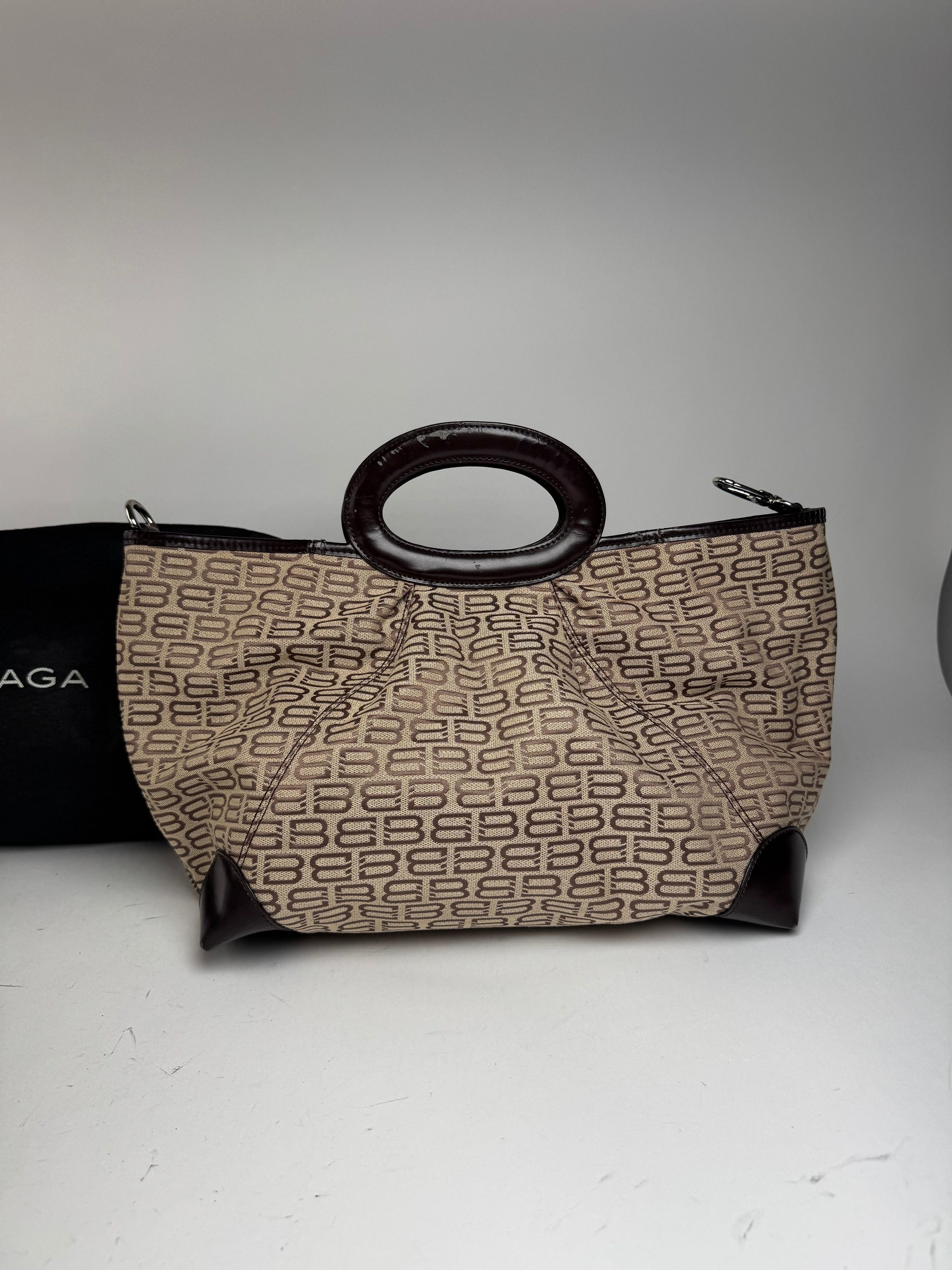 Balenciaga Vintage Monogramm Bag beige Brown Size ONE SIZE - 15 Thumbnail