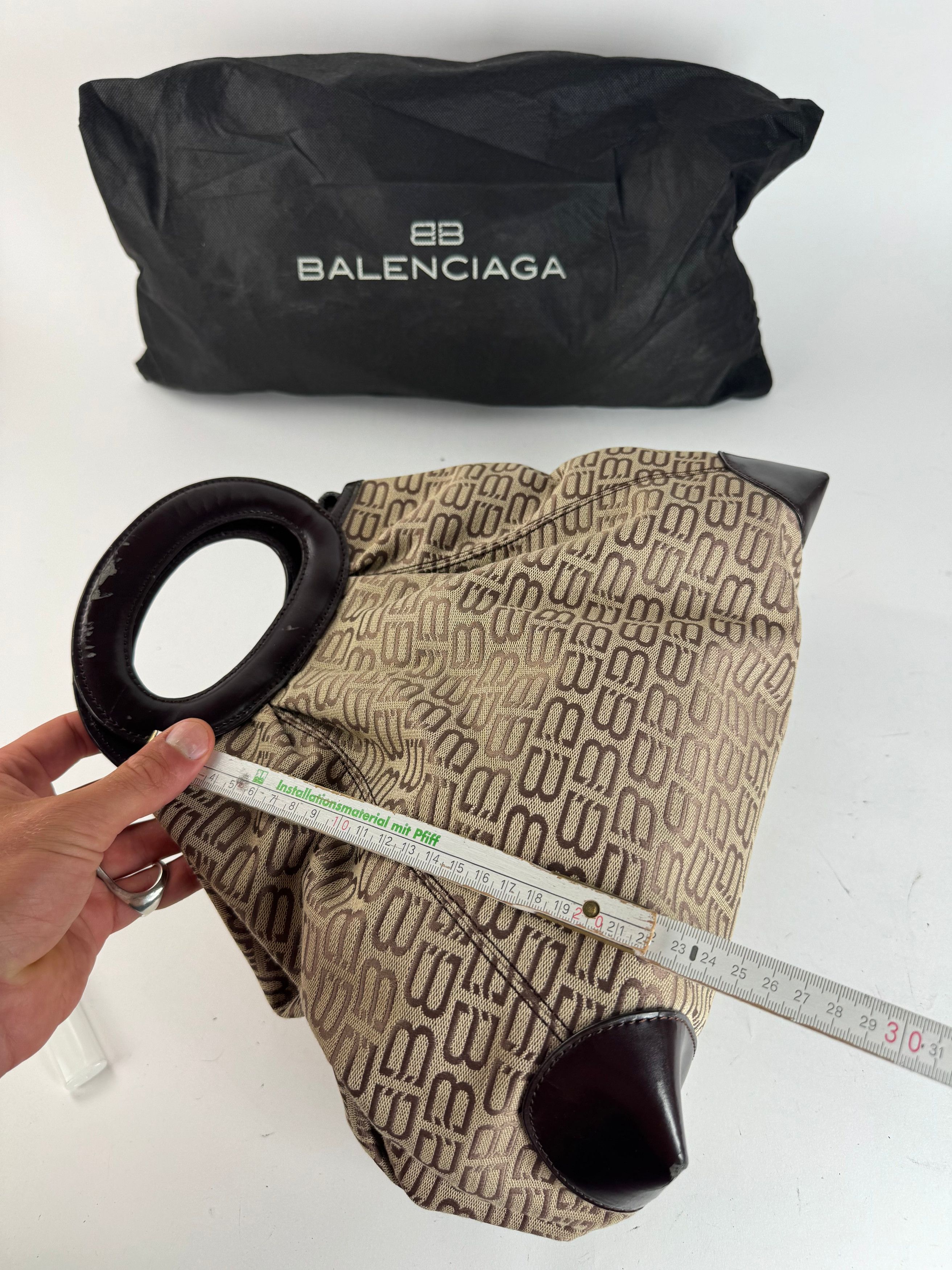 Balenciaga Vintage Monogramm Bag beige Brown Size ONE SIZE - 12 Thumbnail