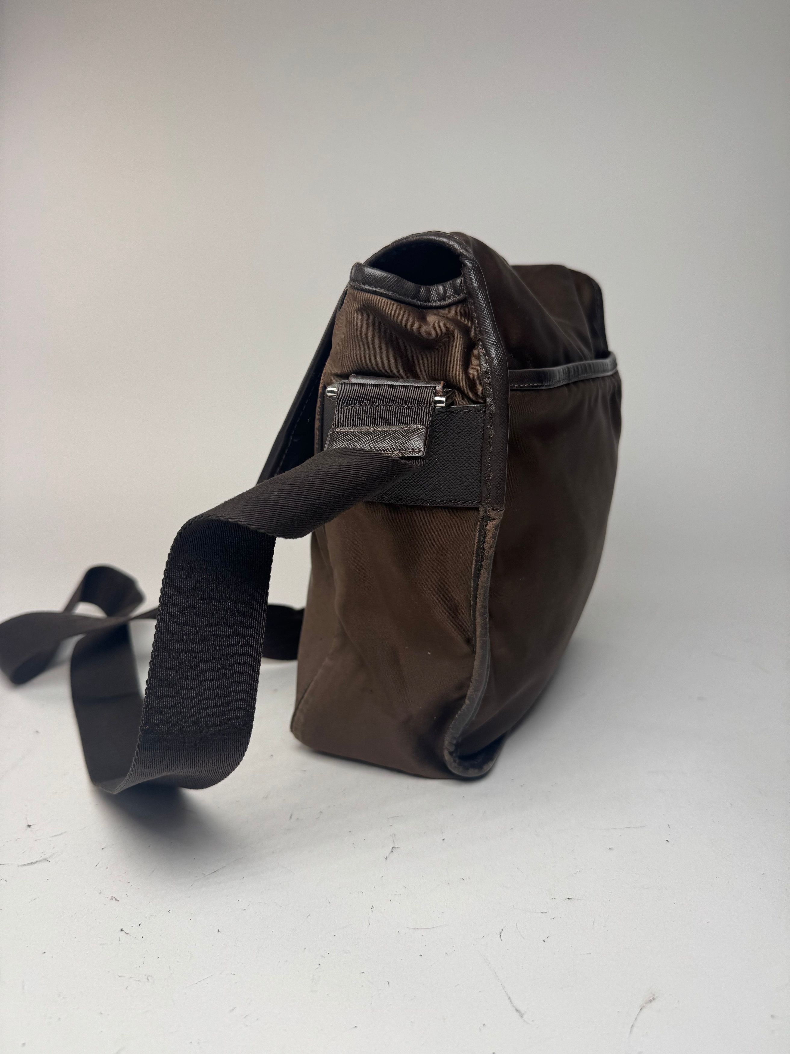 Prada Vintage Polyester Bag Khaki Brown Size ONE SIZE - 8 Thumbnail