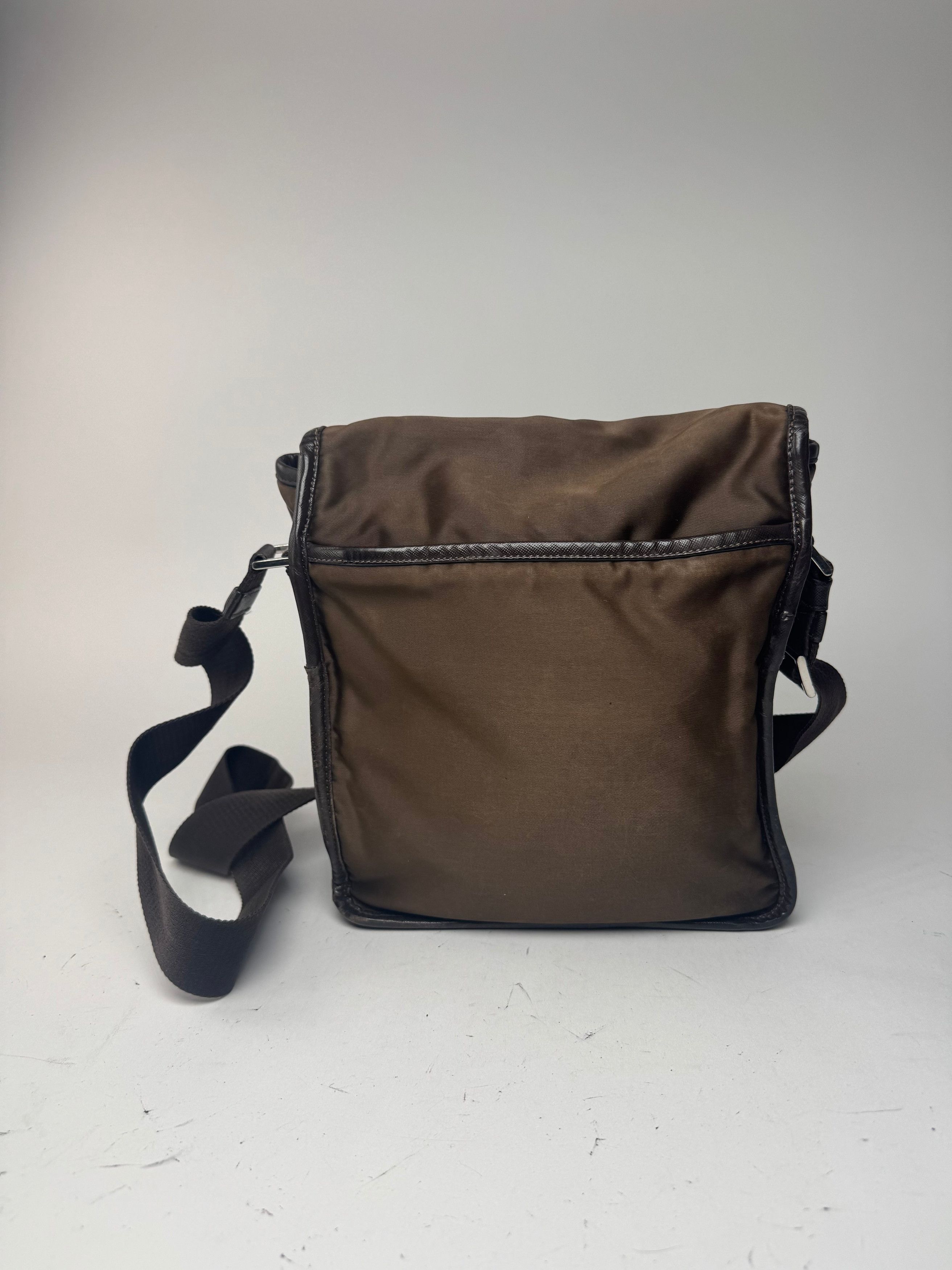 Prada Vintage Polyester Bag Khaki Brown Size ONE SIZE - 3 Thumbnail