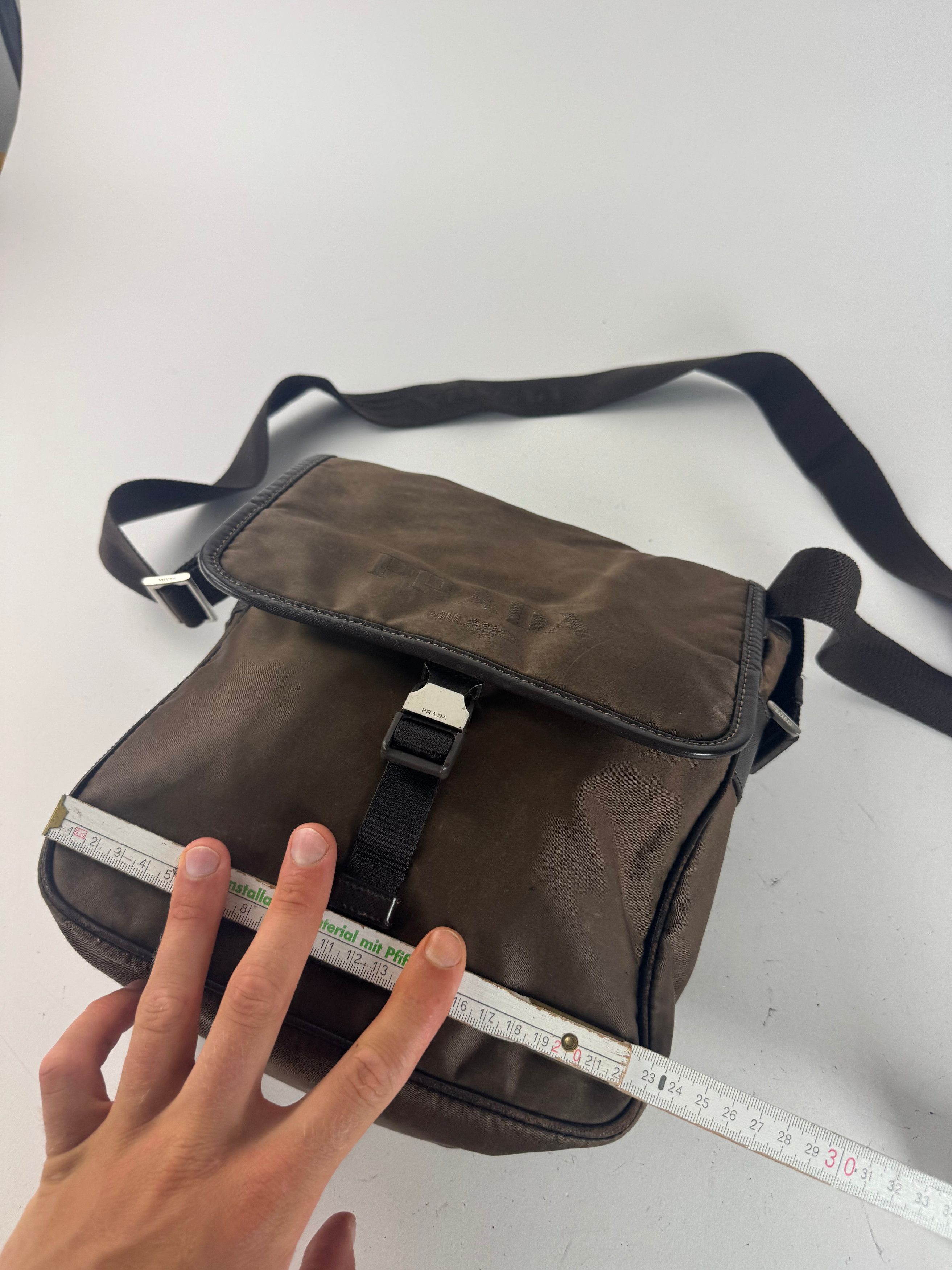 Prada Vintage Polyester Bag Khaki Brown Size ONE SIZE - 11 Thumbnail