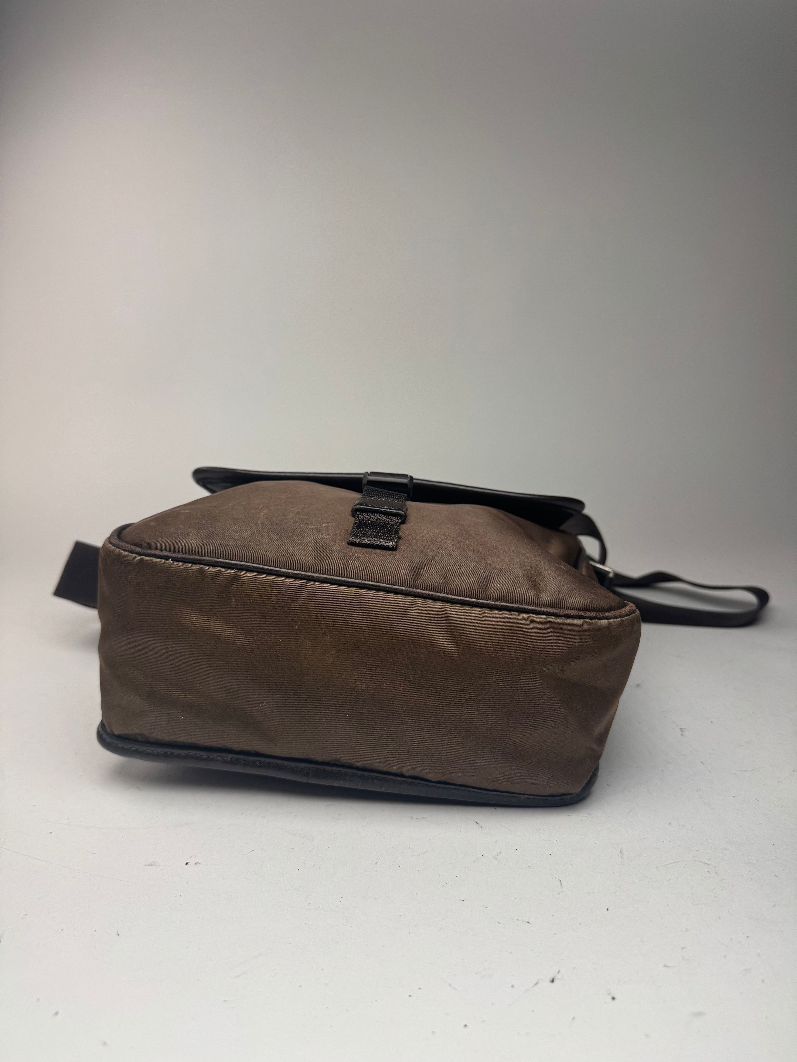 Prada Vintage Polyester Bag Khaki Brown Size ONE SIZE - 10 Thumbnail