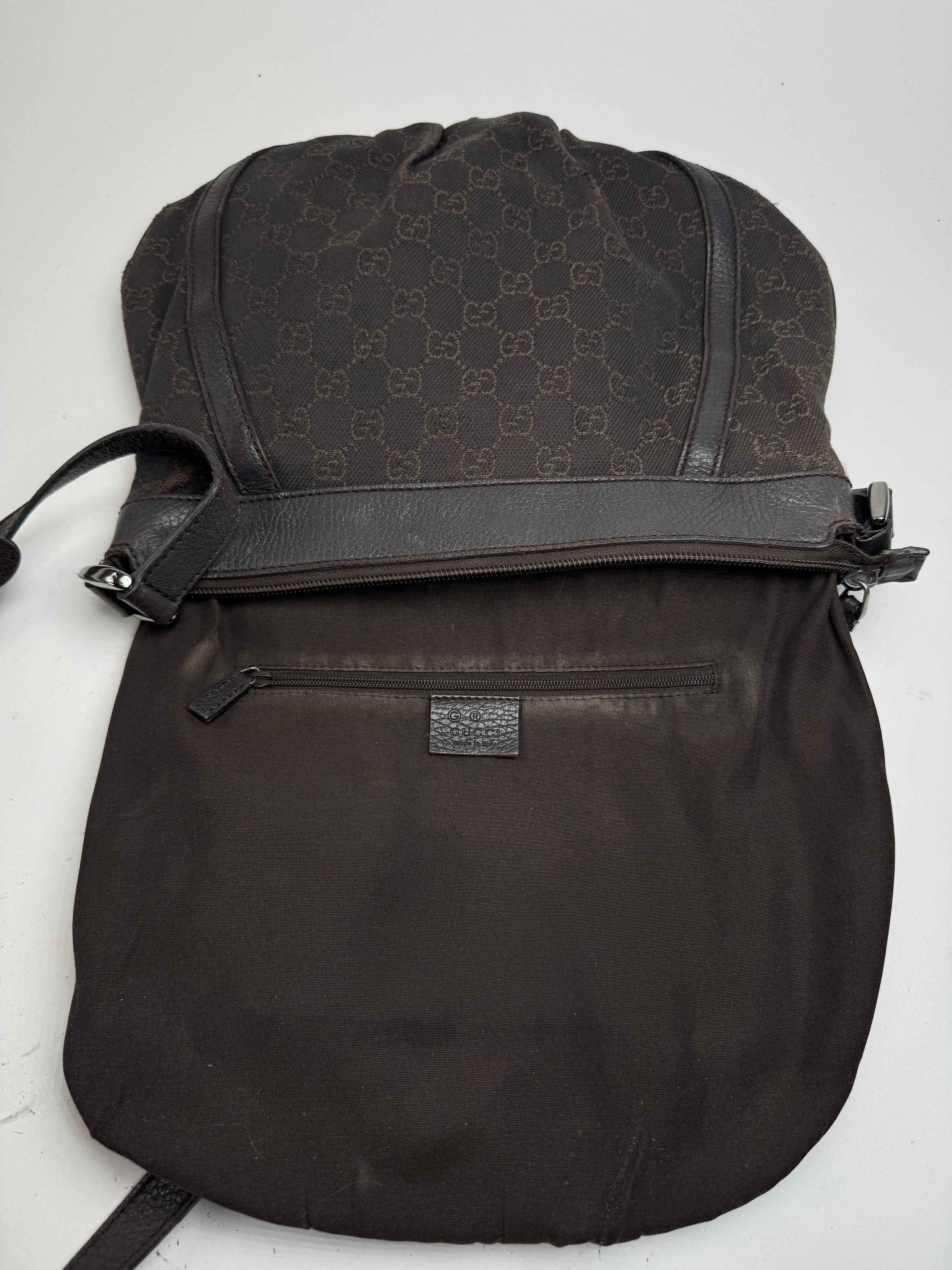 Gucci Vintage D Lock Monogramm Canvas Bag Black Size ONE SIZE - 3 Thumbnail