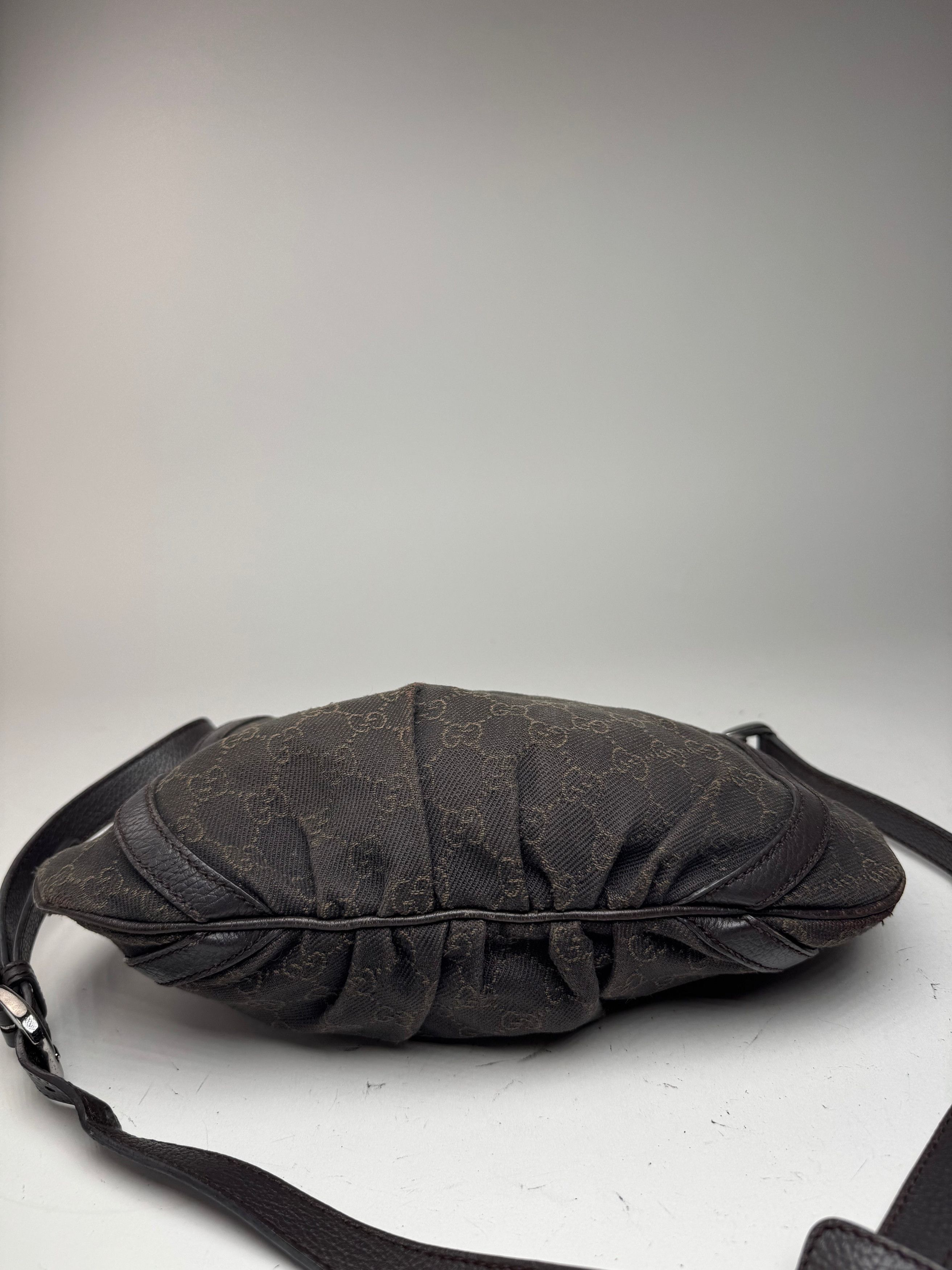 Gucci Vintage D Lock Monogramm Canvas Bag Black Size ONE SIZE - 10 Thumbnail