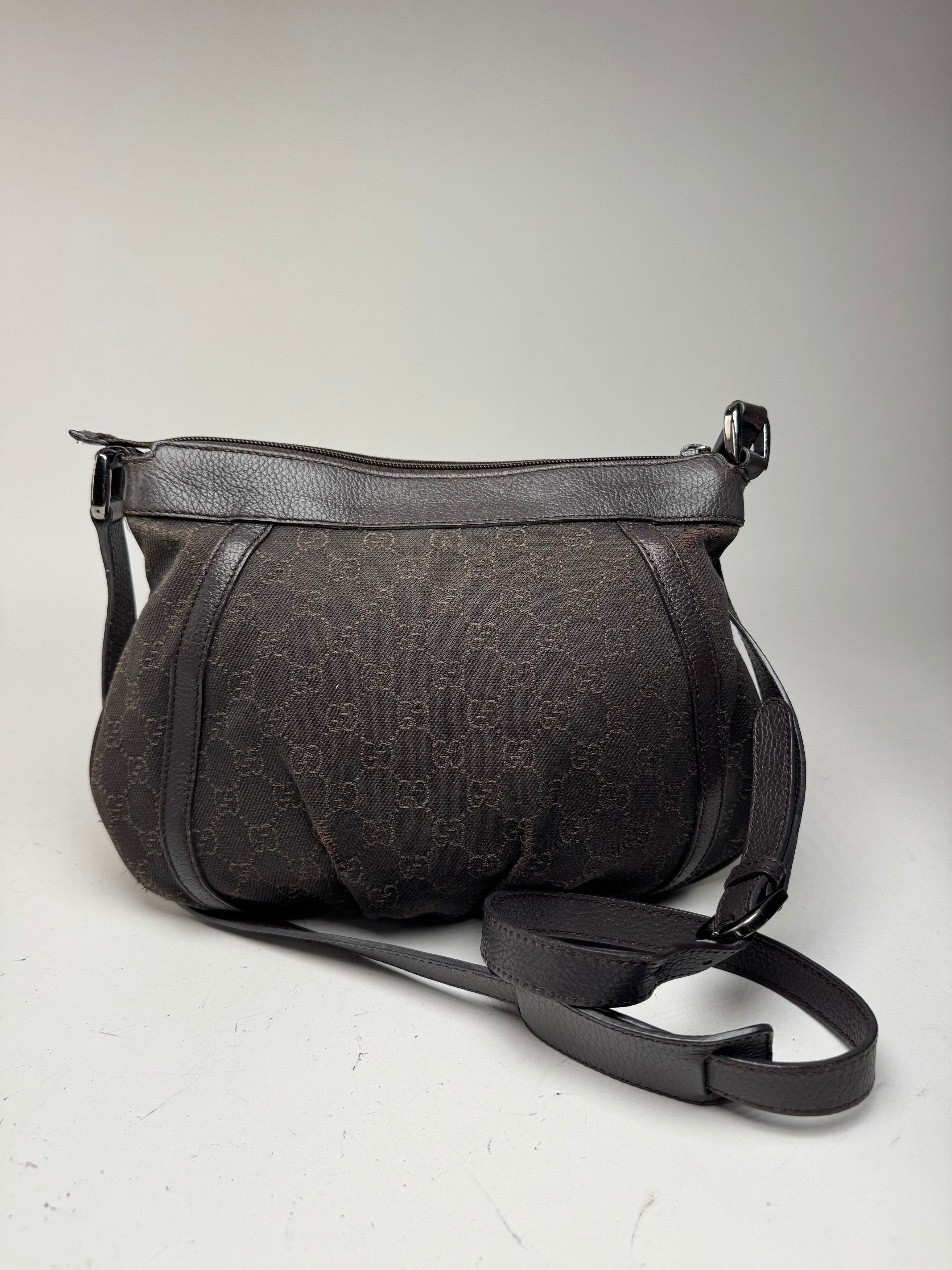Gucci Vintage D Lock Monogramm Canvas Bag Black Size ONE SIZE - 2 Thumbnail