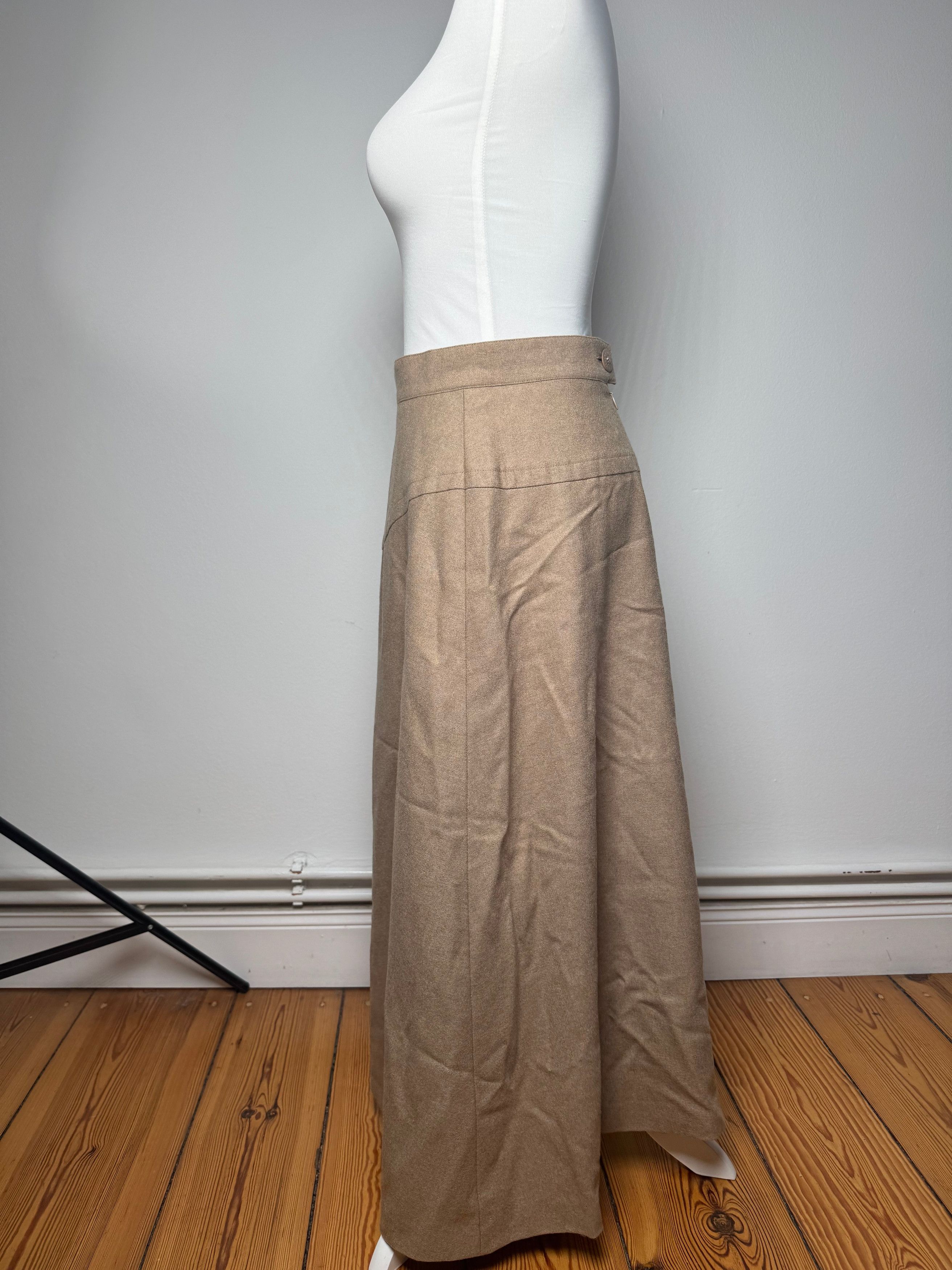 Givenchy Vintage Wool Skirt M Brown Size 30" / US 8 / IT 44 - 2 Thumbnail