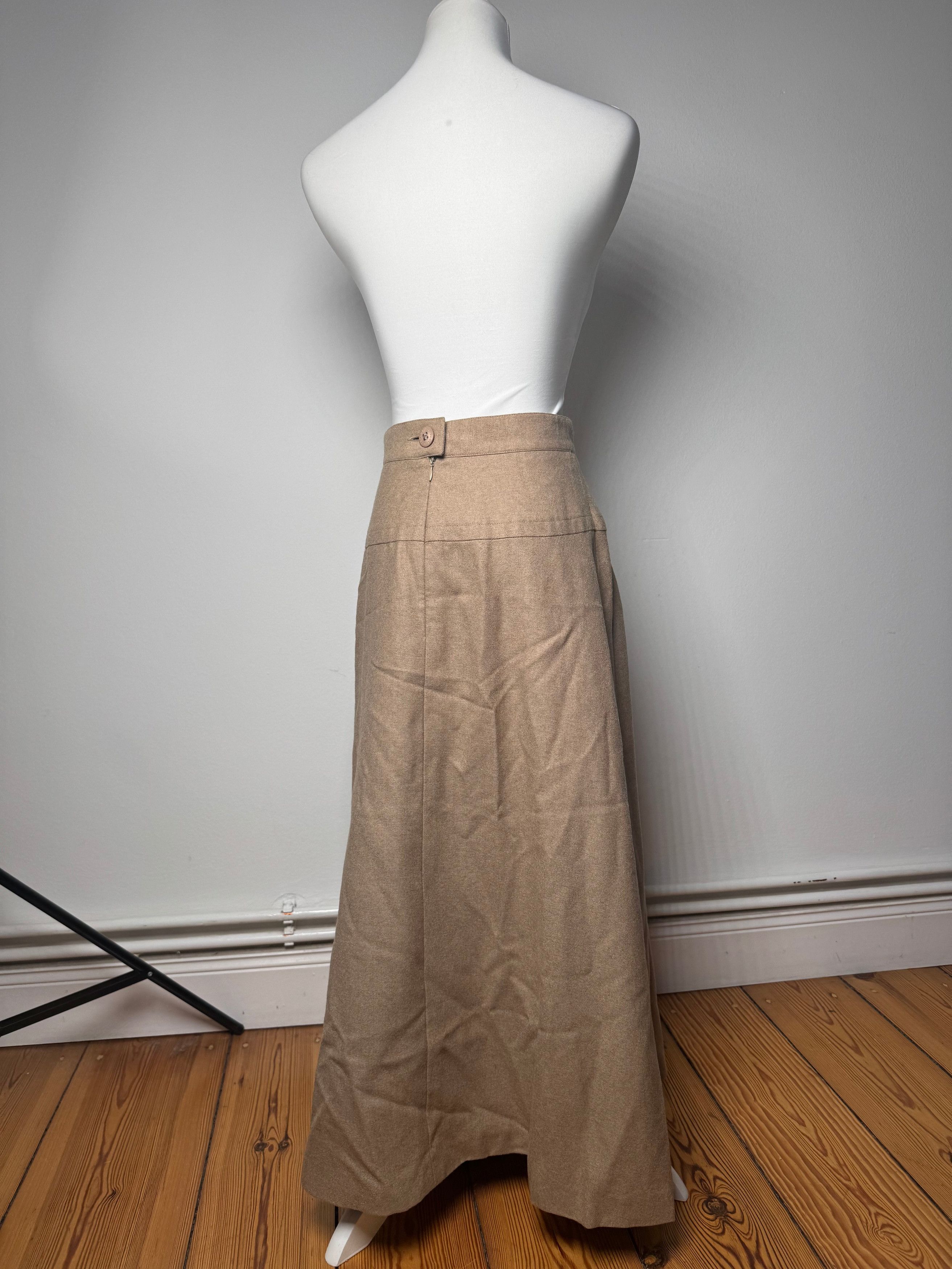 Givenchy Vintage Wool Skirt M Brown Size 30" / US 8 / IT 44 - 3 Thumbnail