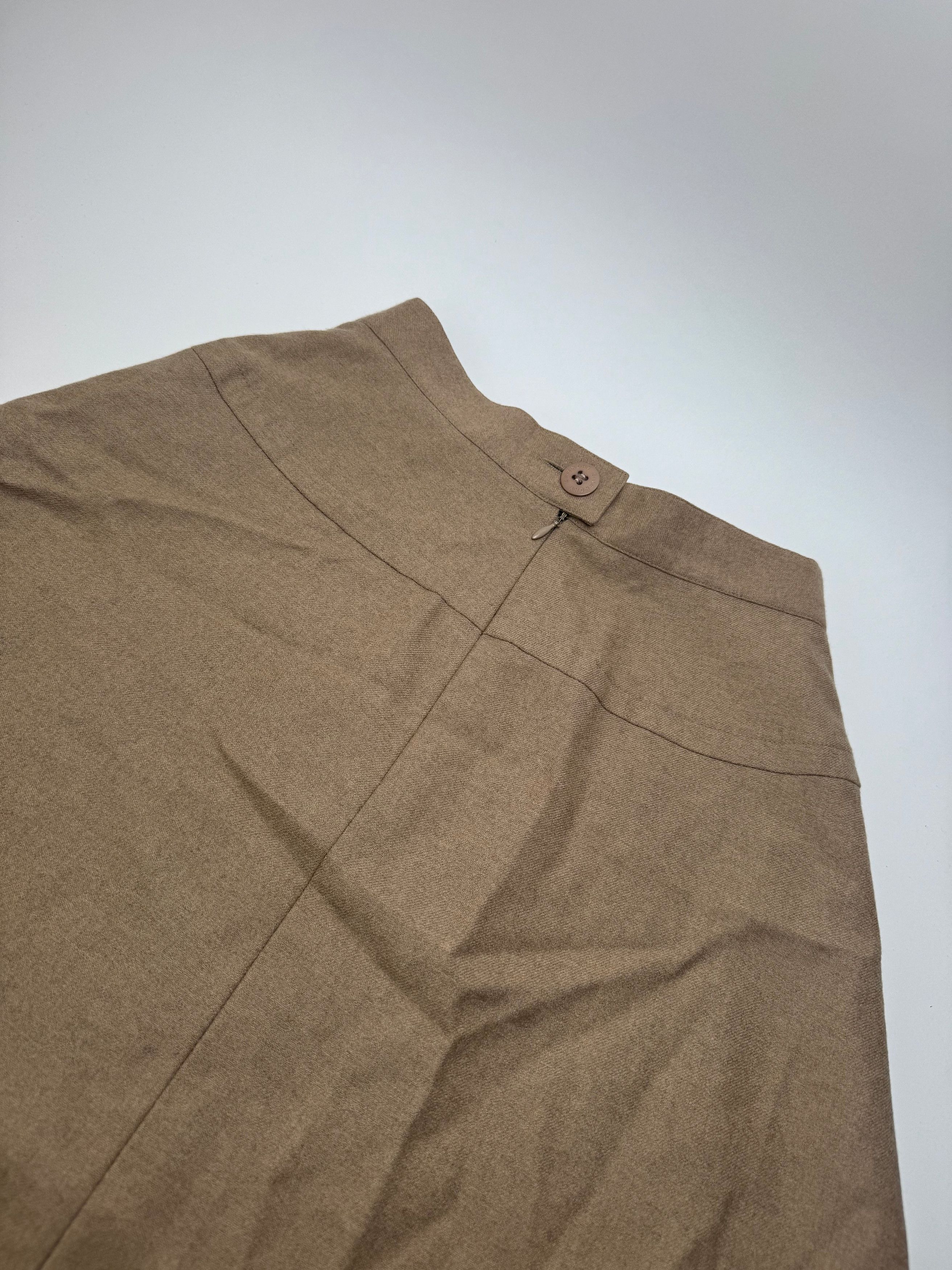 Givenchy Vintage Wool Skirt M Brown Size 30" / US 8 / IT 44 - 10 Thumbnail