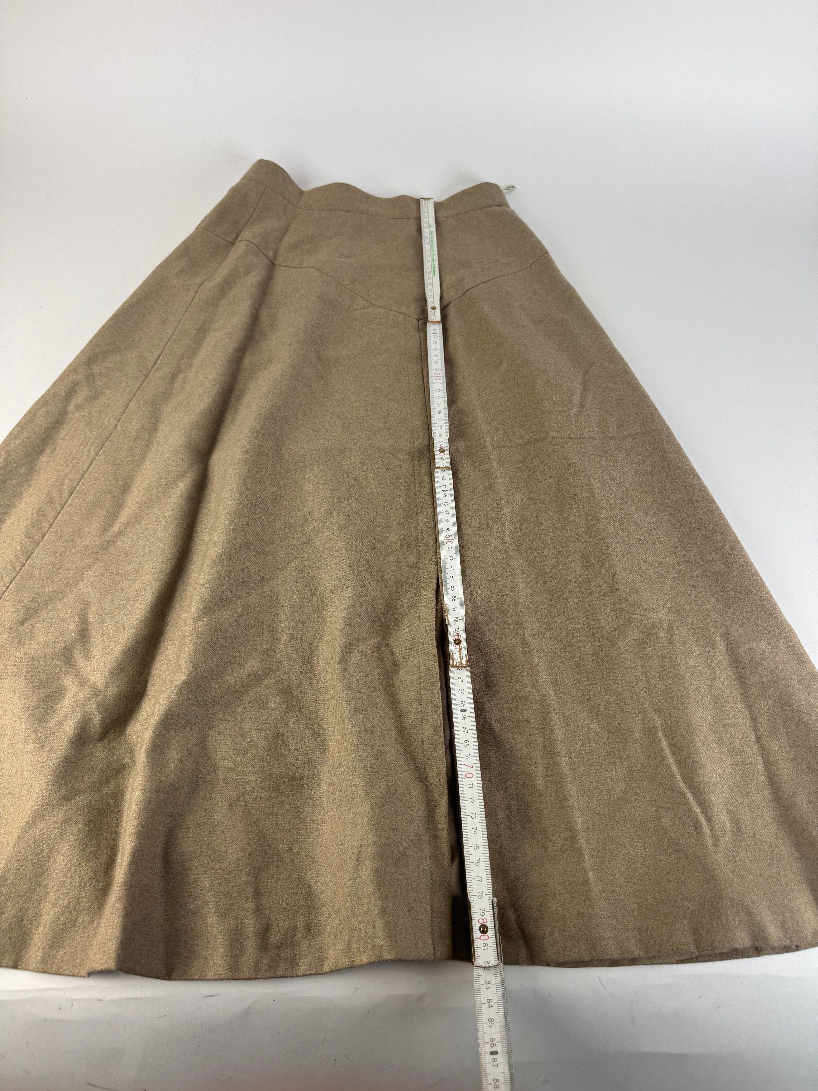 Givenchy Vintage Wool Skirt M Brown Size 30" / US 8 / IT 44 - 8 Thumbnail