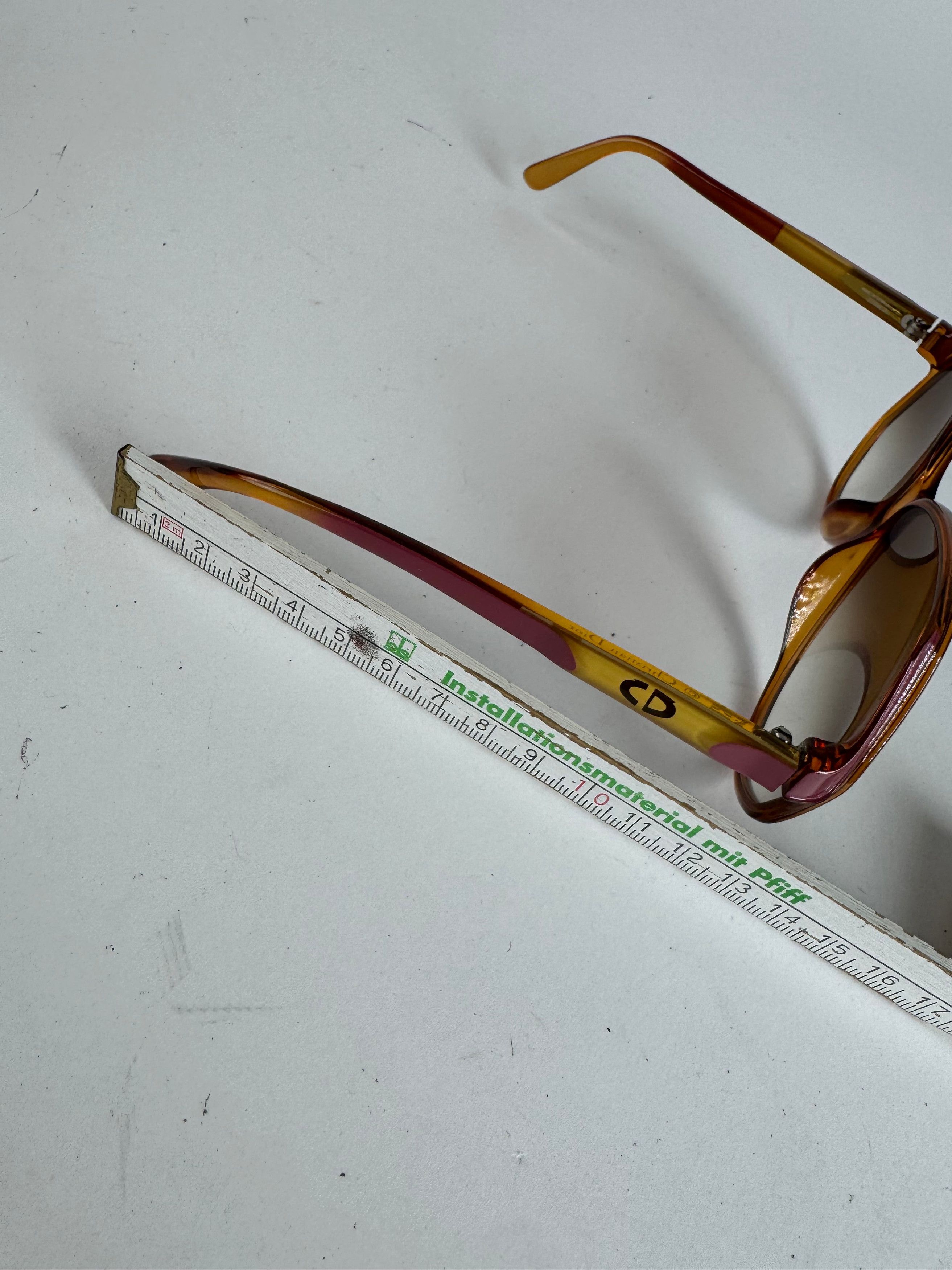 Dior Vintage Sunglasses Brown Gold Size ONE SIZE - 10 Thumbnail