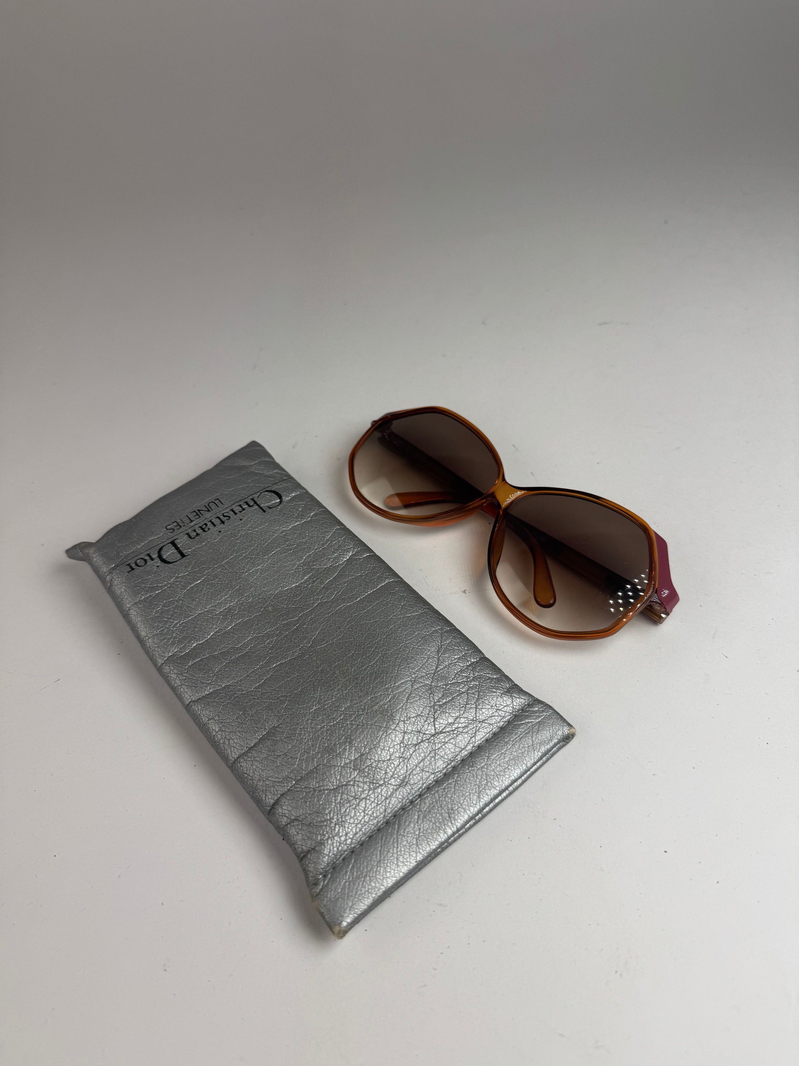 Dior Vintage Sunglasses Brown Gold Size ONE SIZE - 11 Thumbnail