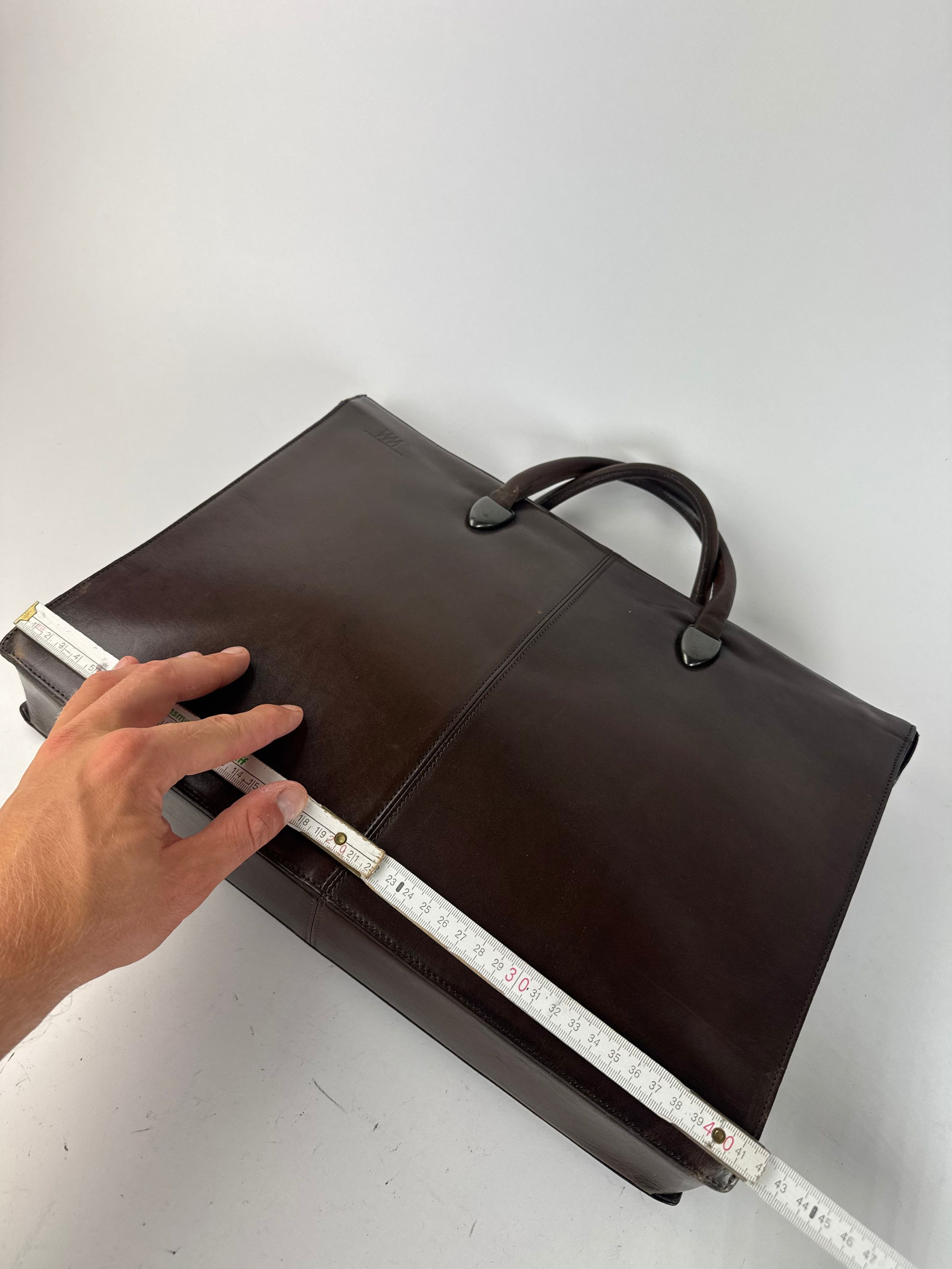 Issey Miyake Vintage Leather Bag Brown Size ONE SIZE - 14 Thumbnail