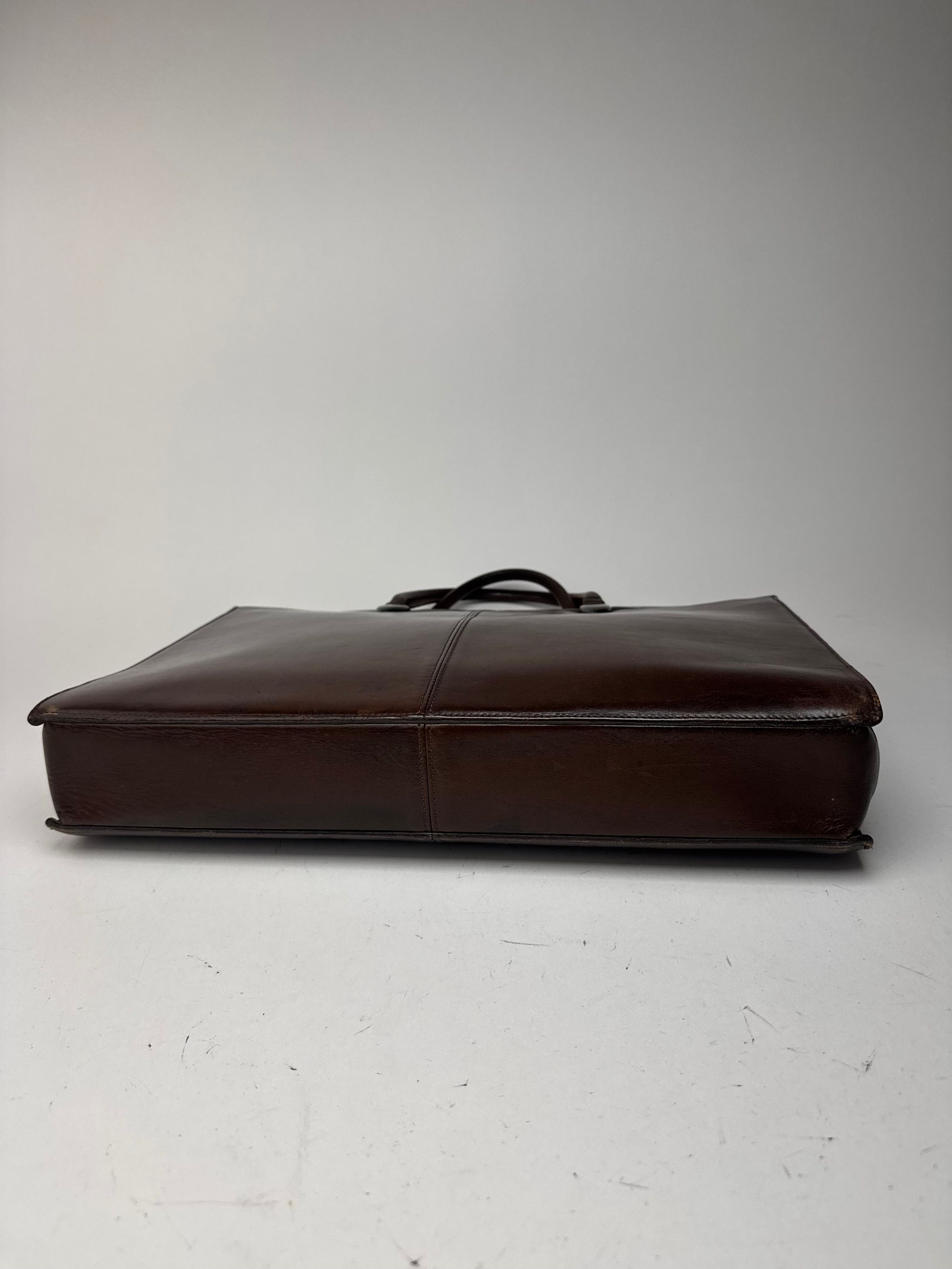 Issey Miyake Vintage Leather Bag Brown Size ONE SIZE - 13 Thumbnail