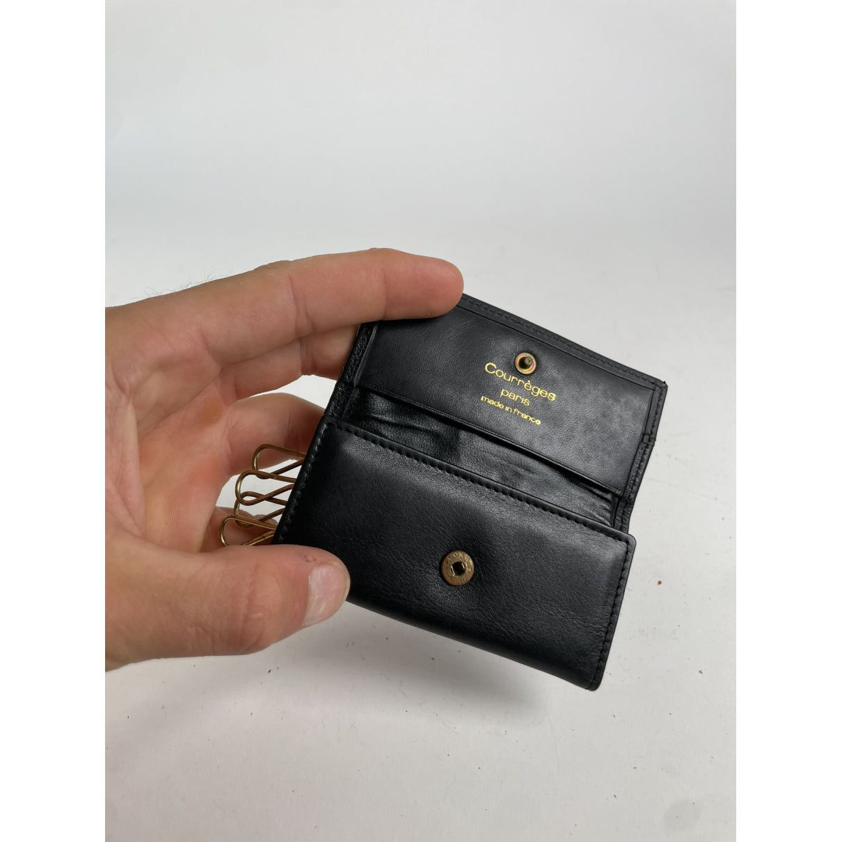 Courreges Courrèges Black Leather Purse Size ONE SIZE - 3 Thumbnail