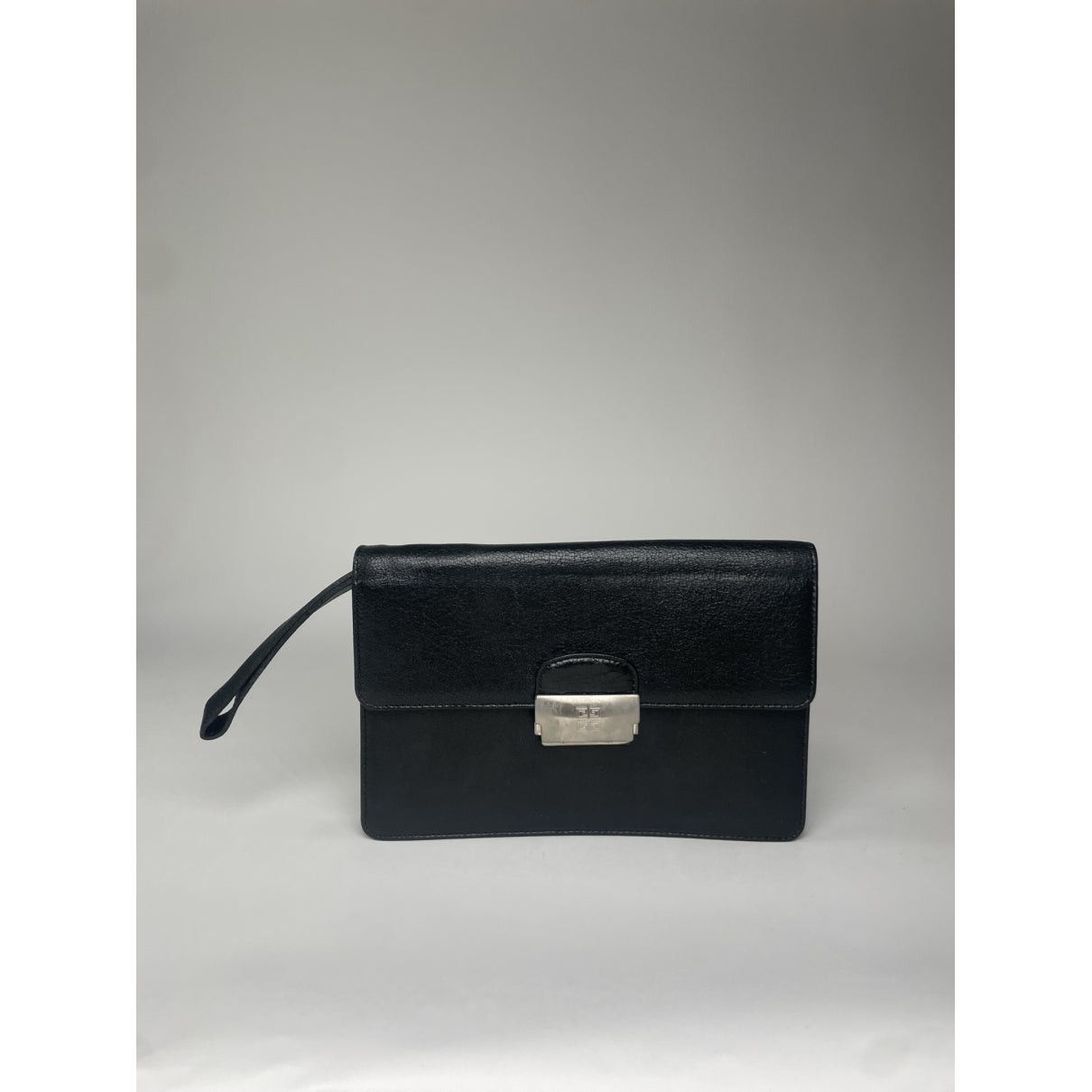 Givenchy Bow Cut Black Leather Clutch Bag Size ONE SIZE - 5 Thumbnail