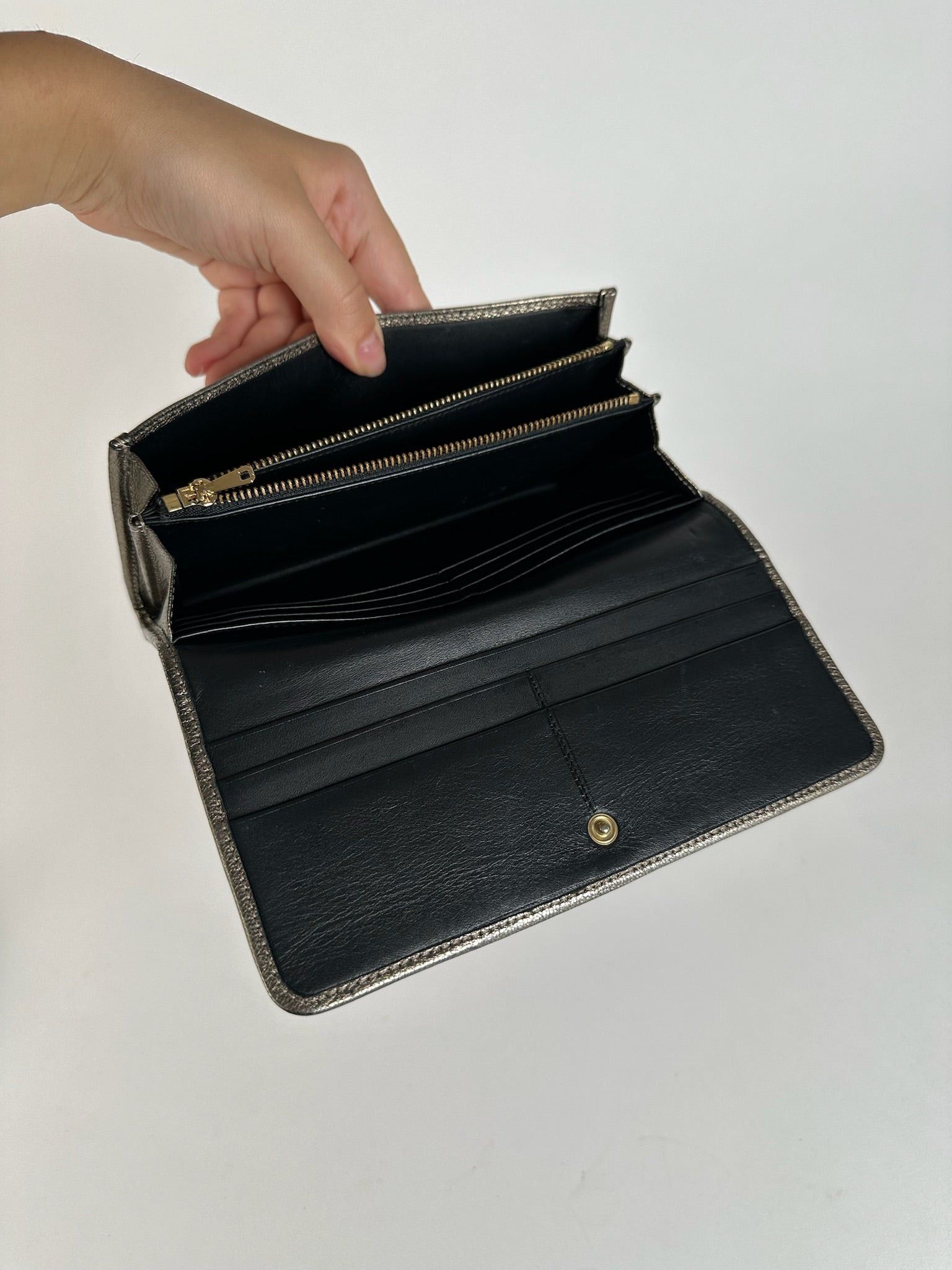 Loewe Vintage Madrid Leather wallet Silver Size ONE SIZE - 4 Thumbnail