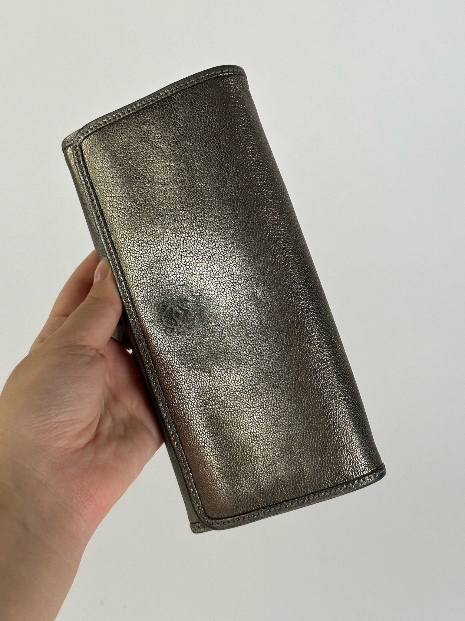 Loewe Vintage Madrid Leather wallet Silver Size ONE SIZE - 8 Thumbnail