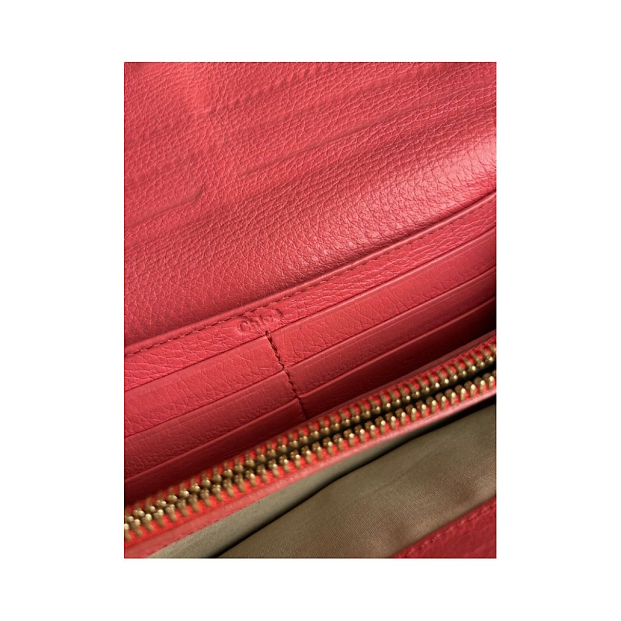 Chloe Chloé Tess Pink Leather Wallet Size ONE SIZE - 5 Thumbnail