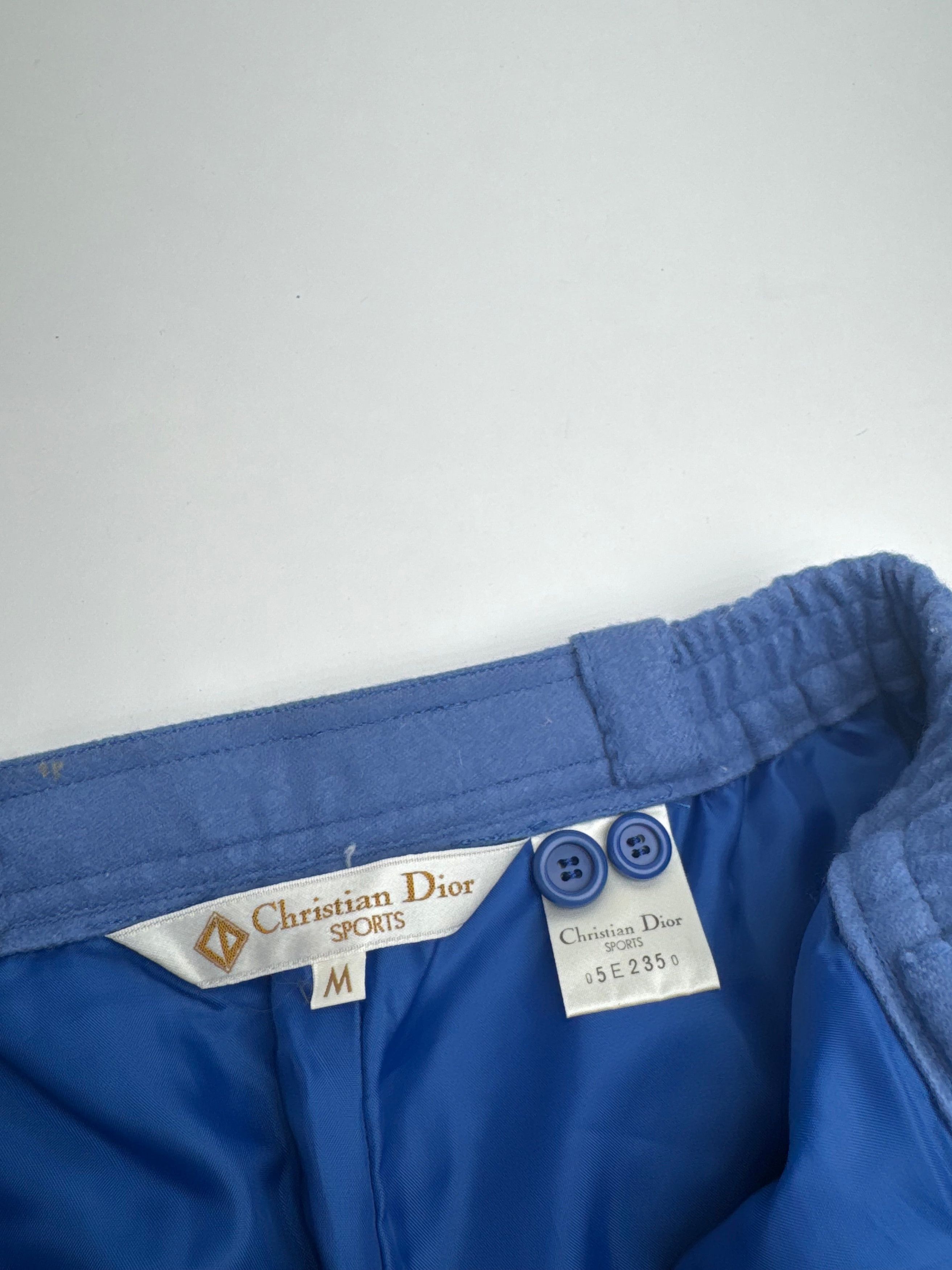 Dior Vintage Wool Shorts M Blue Size 27" / US 4 / IT 40 - 3 Thumbnail