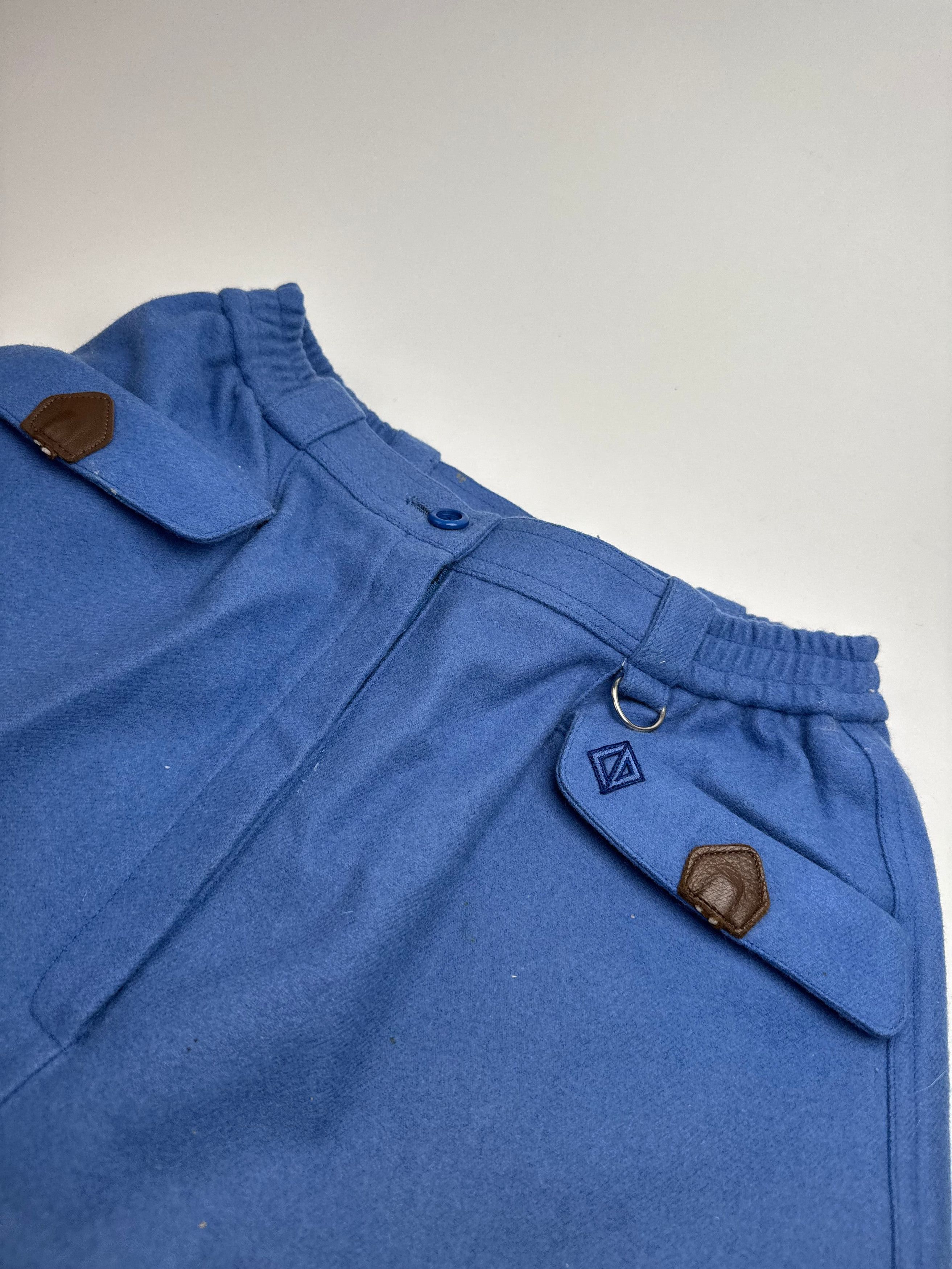 Dior Vintage Wool Shorts M Blue Size 27" / US 4 / IT 40 - 5 Thumbnail