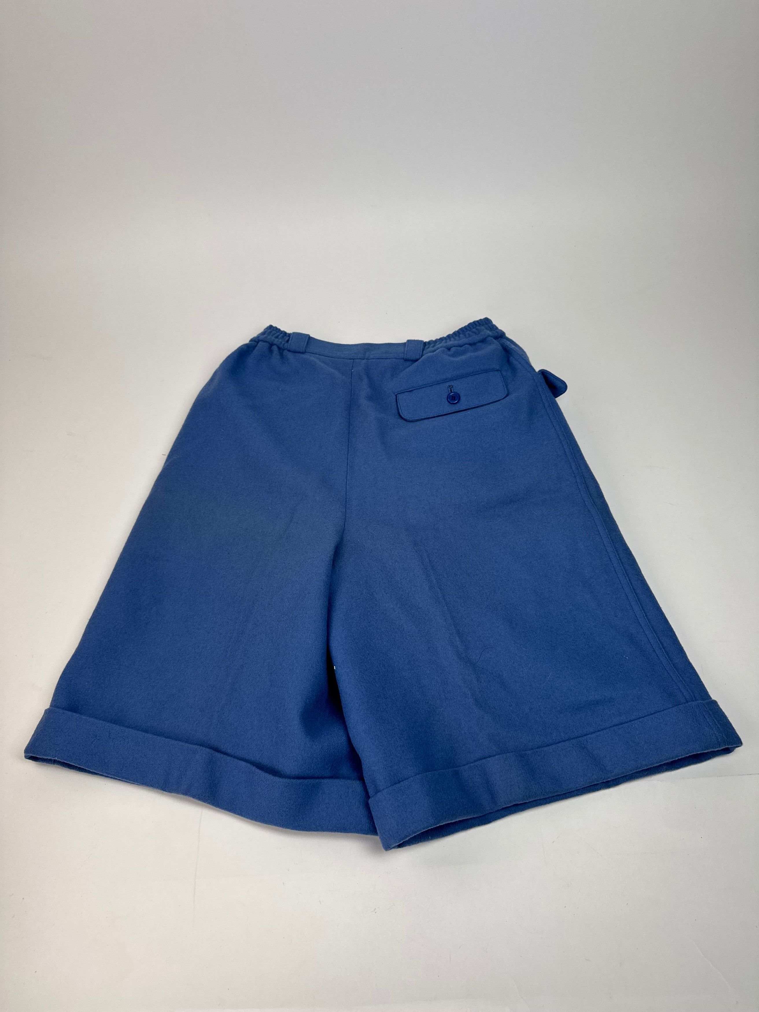Dior Vintage Wool Shorts M Blue Size 27" / US 4 / IT 40 - 2 Thumbnail