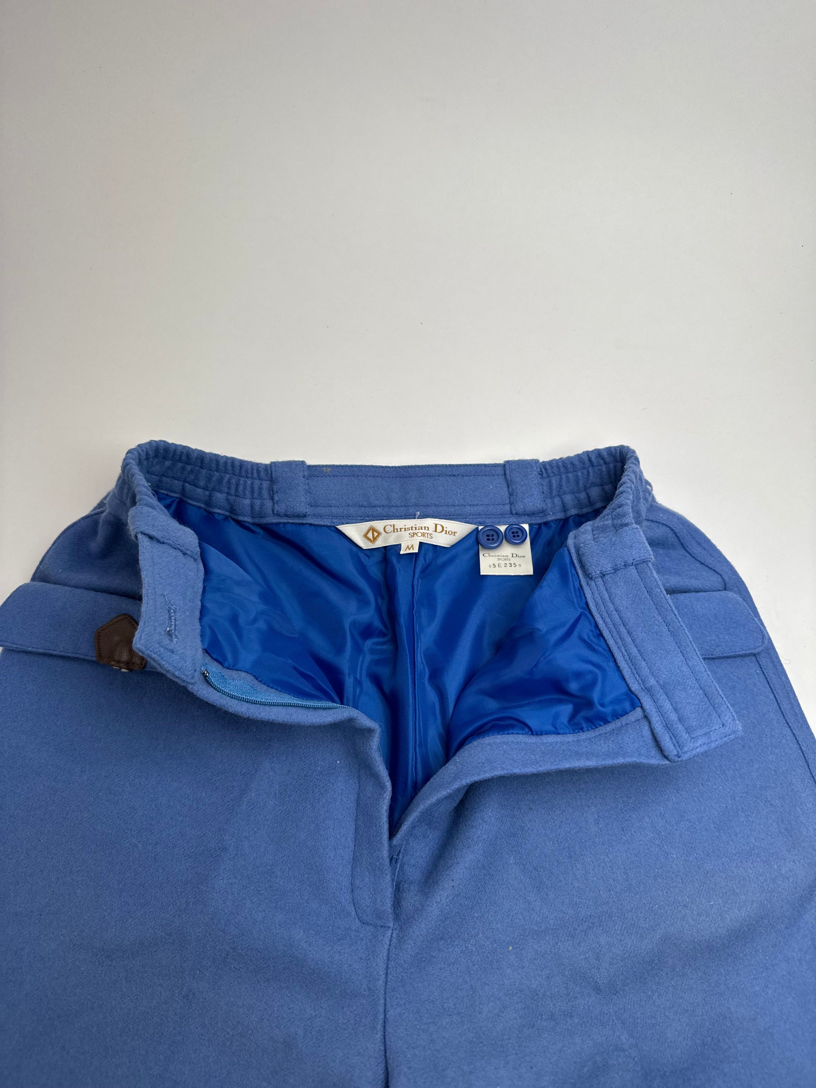 Dior Vintage Wool Shorts M Blue Size 27" / US 4 / IT 40 - 6 Thumbnail