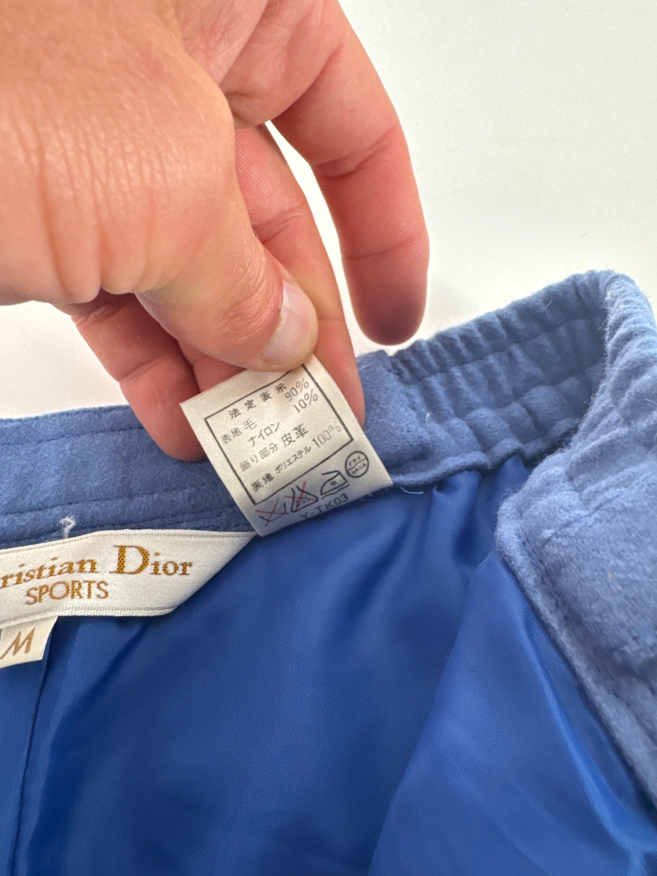 Dior Vintage Wool Shorts M Blue Size 27" / US 4 / IT 40 - 4 Thumbnail