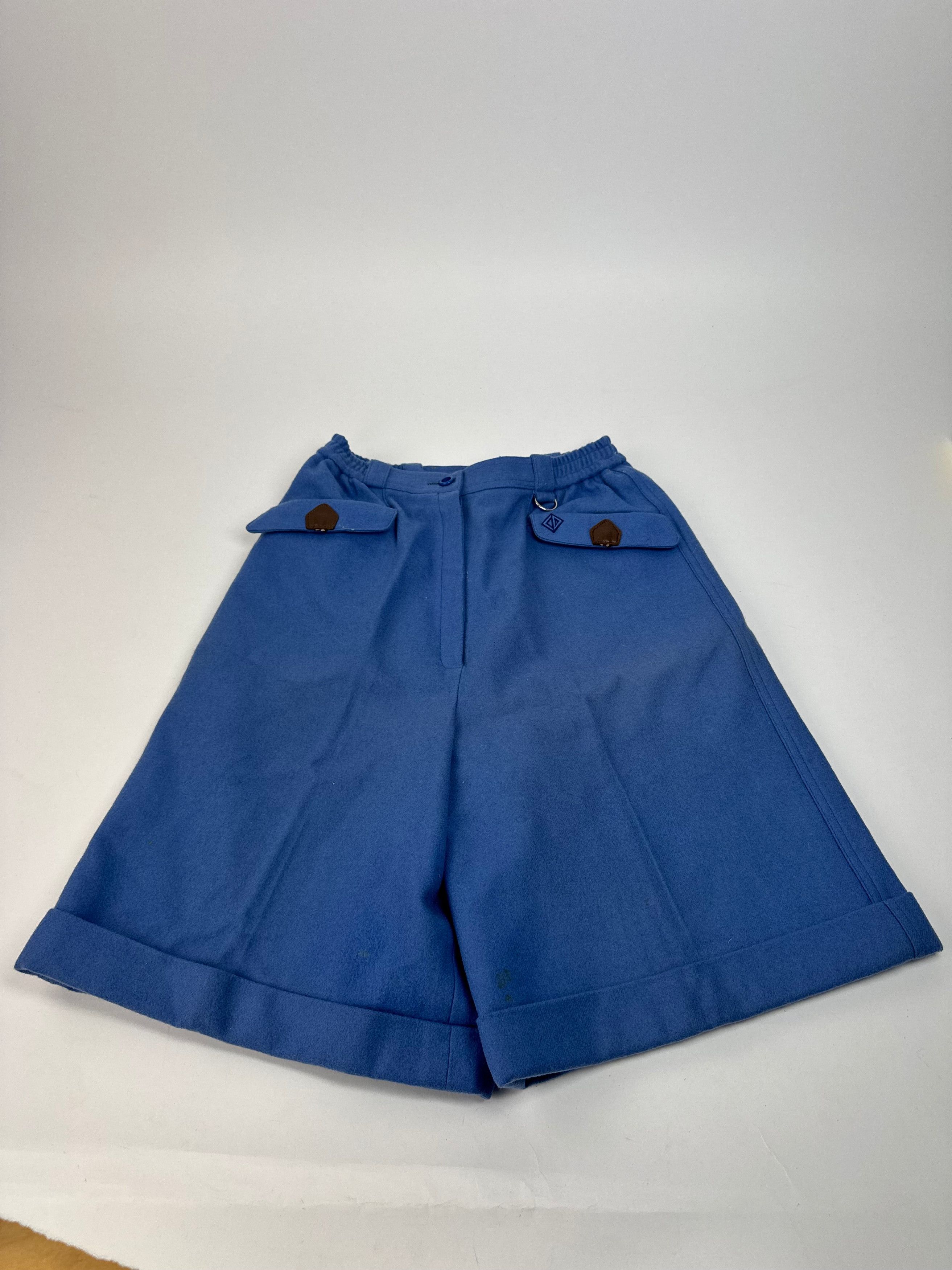 Dior Vintage Wool Shorts M Blue Size 27" / US 4 / IT 40 - 9 Thumbnail