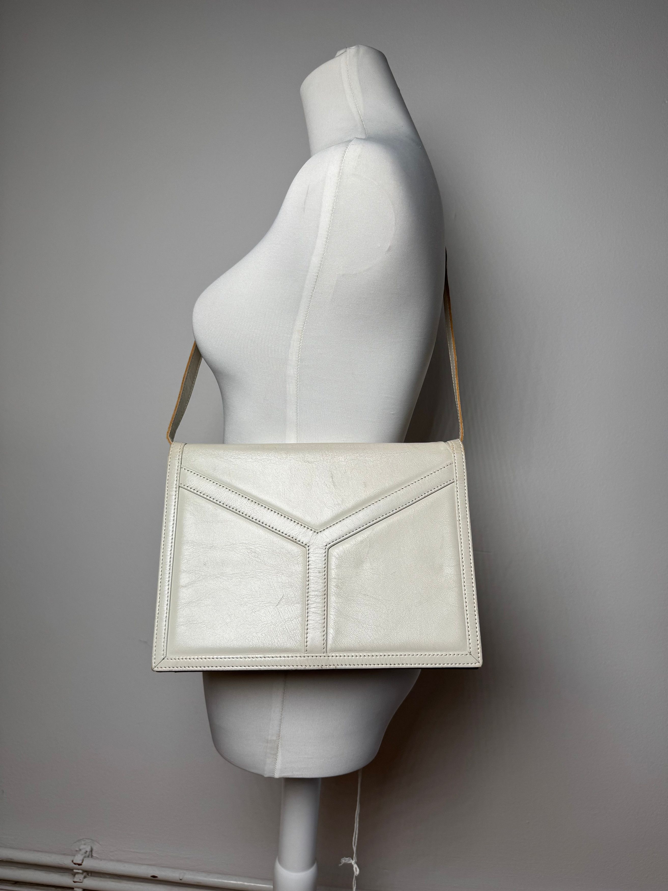Other Vintage Yves Saint Laurent Leather bag white Size ONE SIZE - 7 Thumbnail