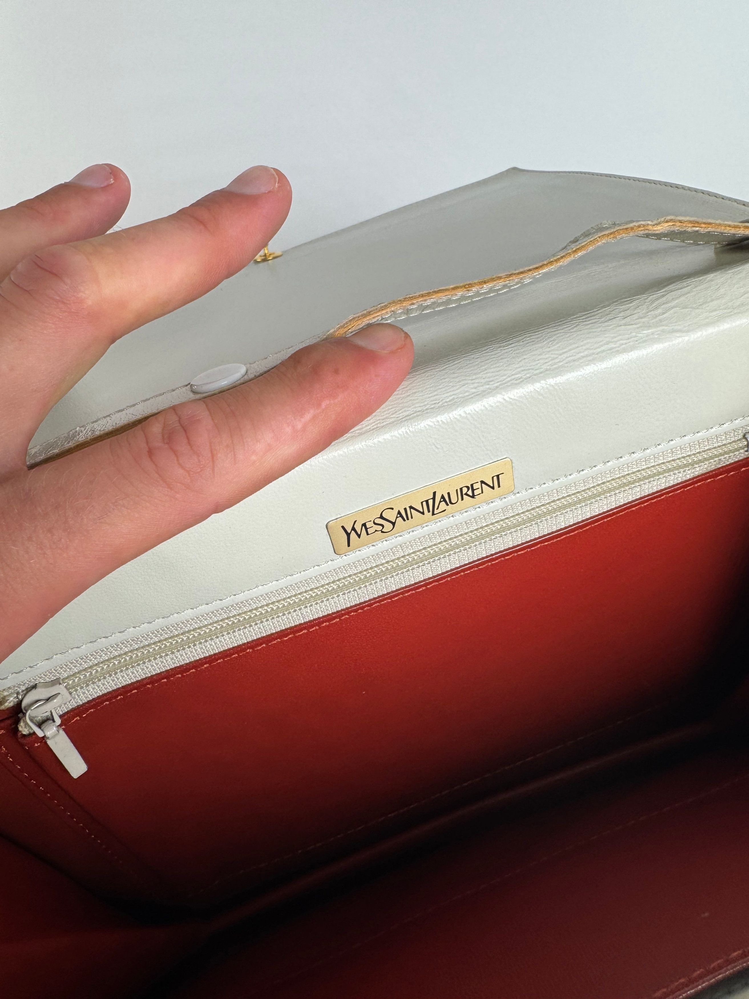 Other Vintage Yves Saint Laurent Leather bag white Size ONE SIZE - 5 Thumbnail