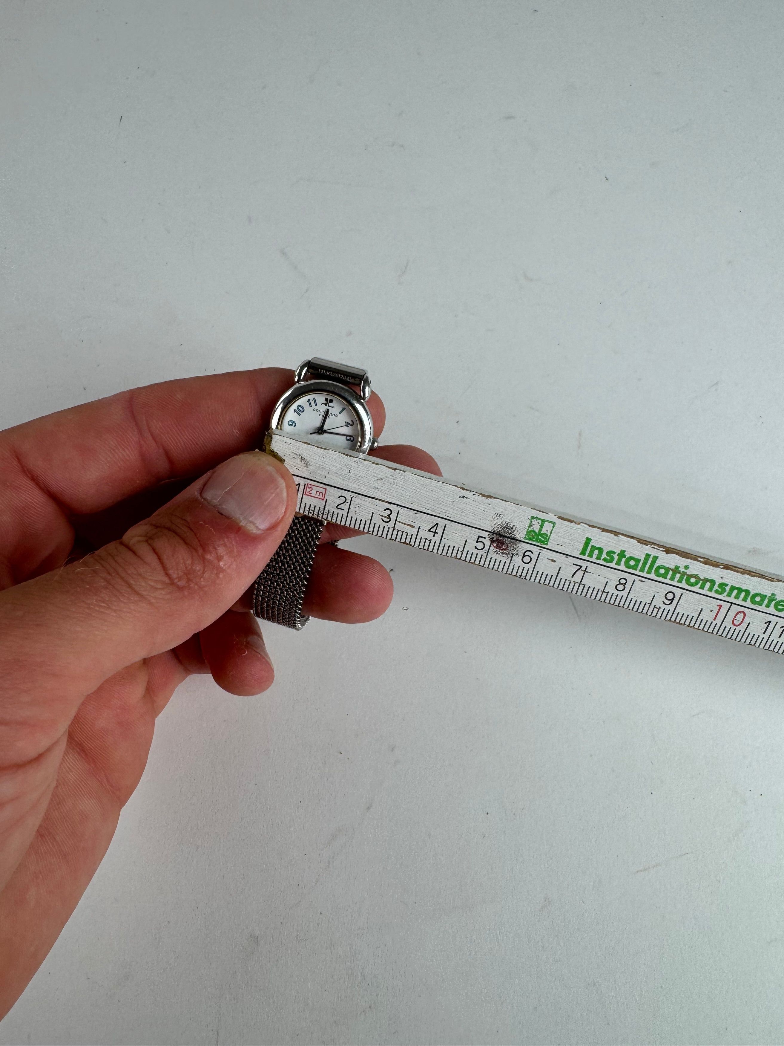 Courreges Vintage metal Quartz Watch silver Size ONE SIZE - 9 Thumbnail