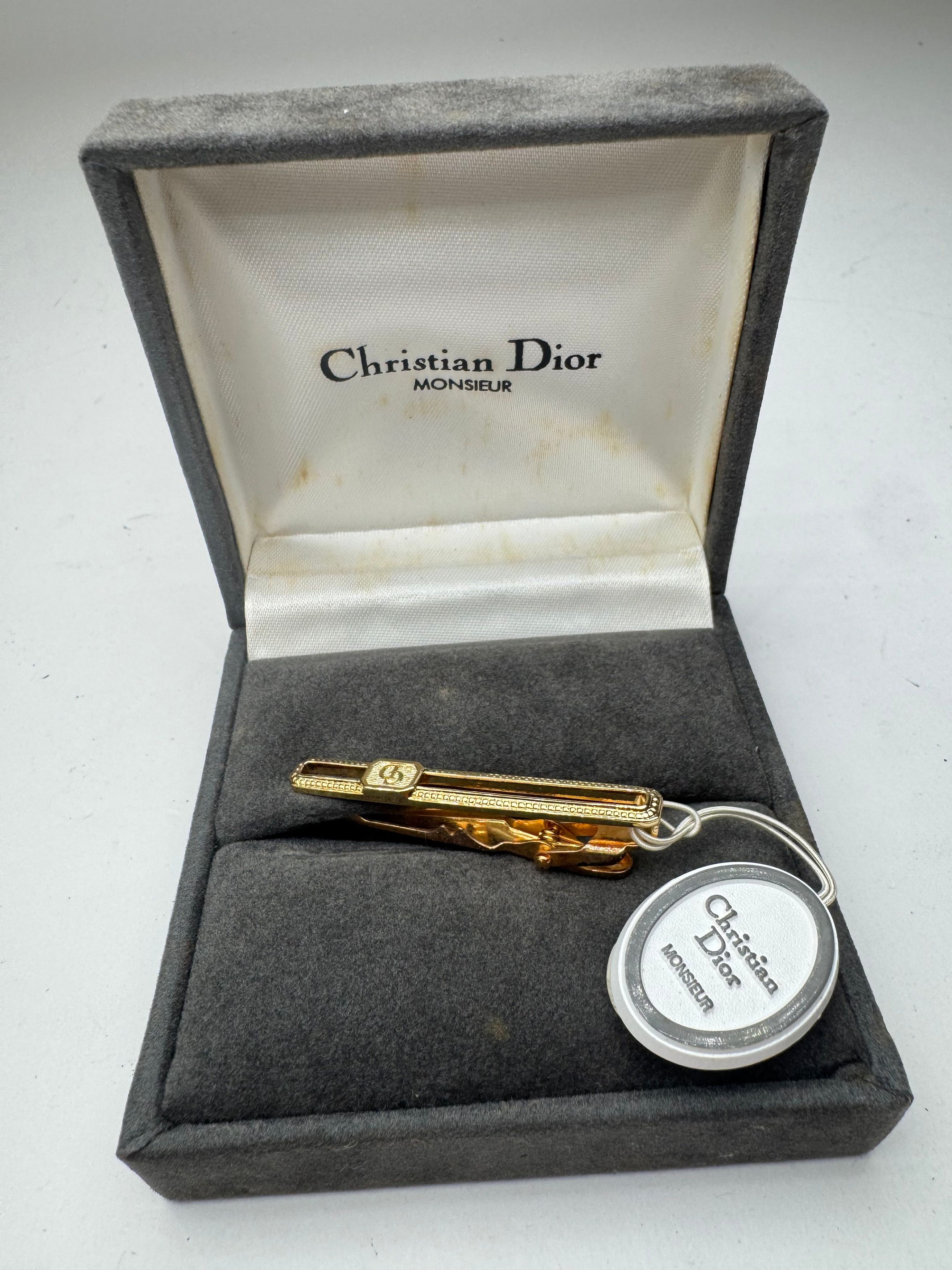 Dior Vintage steel money Tie clamp golden Size ONE SIZE - 12 Thumbnail