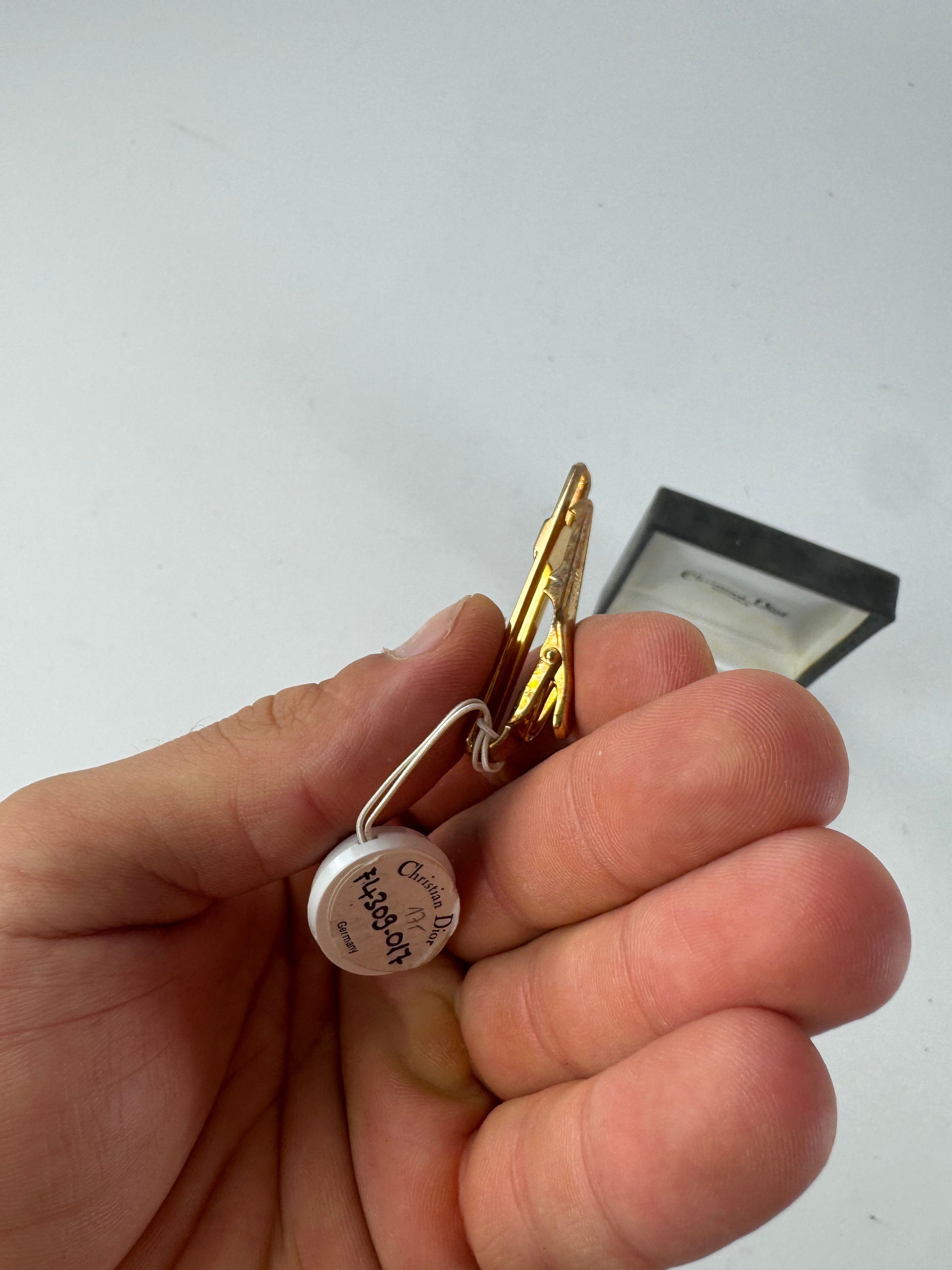 Dior Vintage steel money Tie clamp golden Size ONE SIZE - 6 Thumbnail