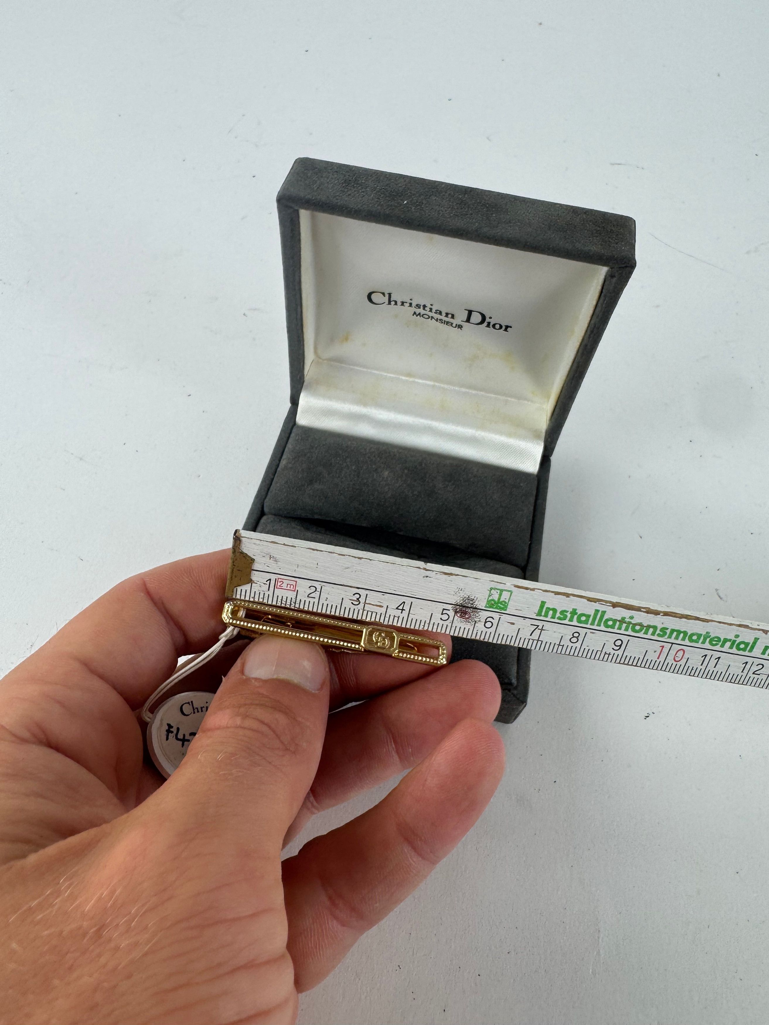 Dior Vintage steel money Tie clamp golden Size ONE SIZE - 7 Thumbnail