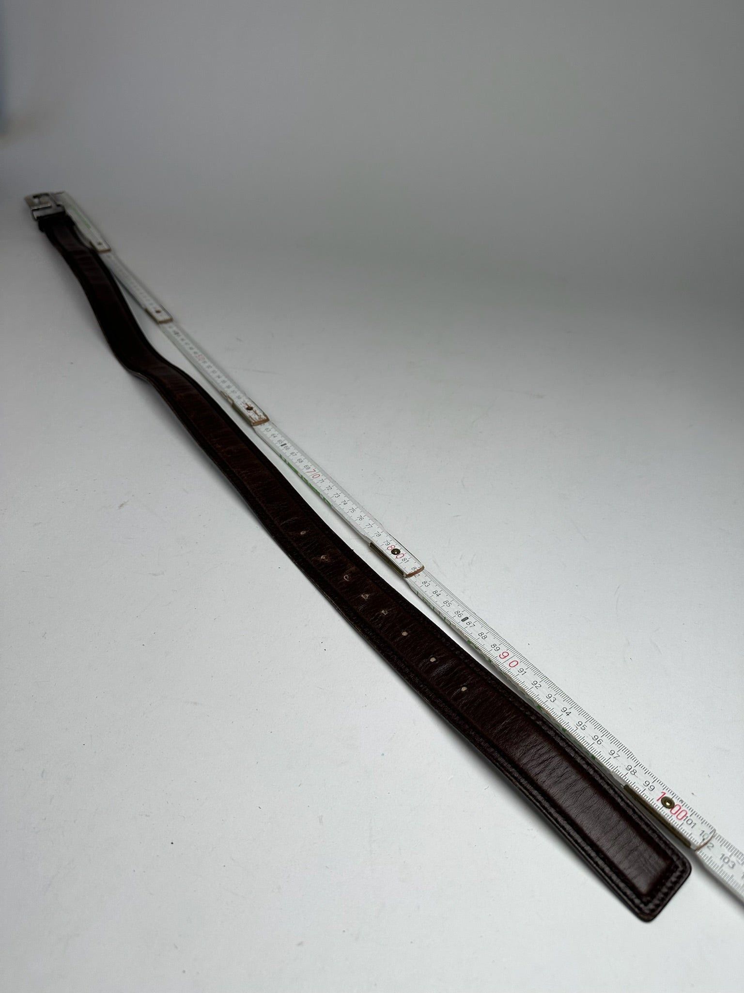 Gucci Vintage Leather belt brown Size ONE SIZE - 4 Thumbnail