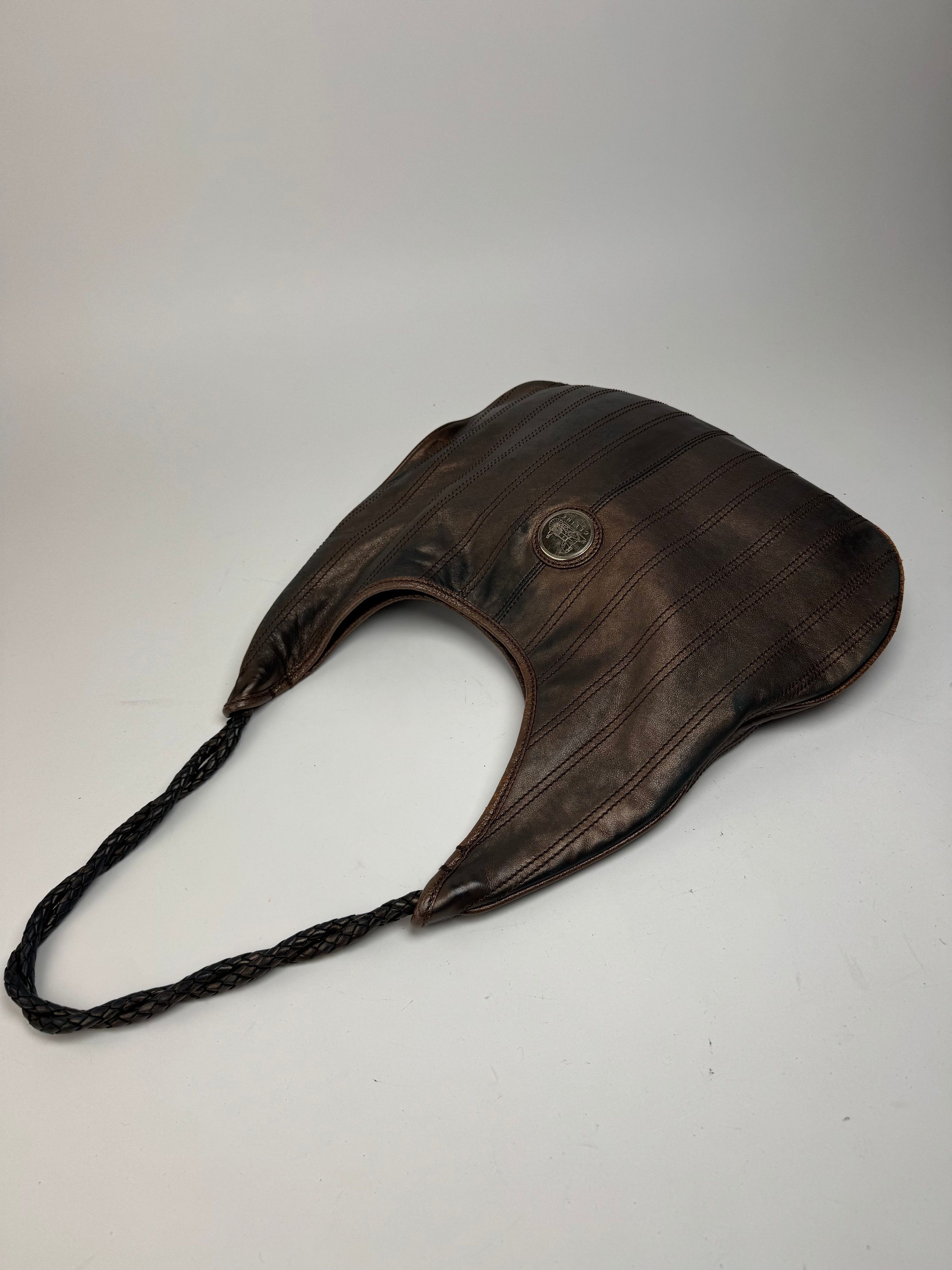 Celine Vintage Leather bag bronze brown Size ONE SIZE - 8 Thumbnail